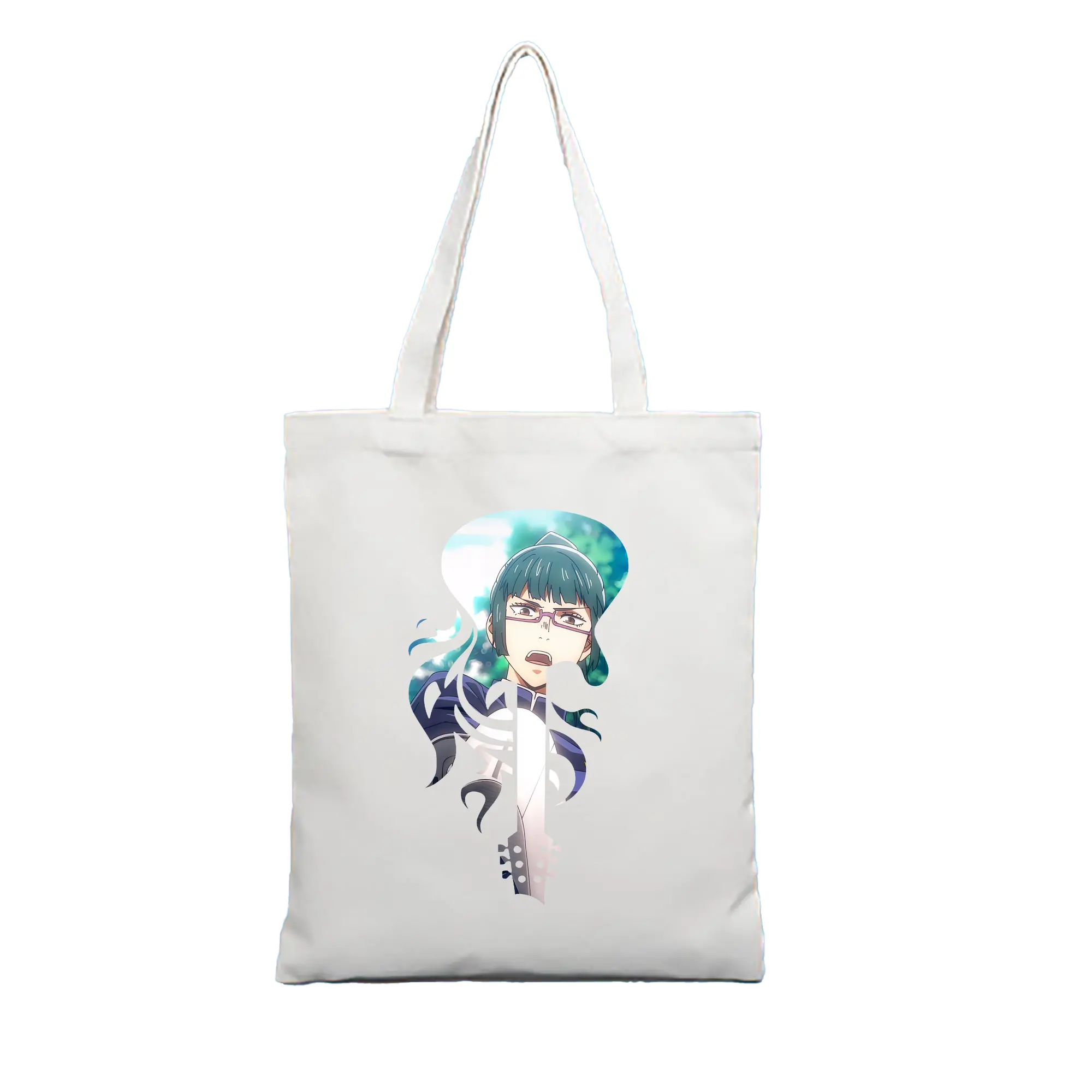 呪術廻戦 グッズ,禪院 真希 - 縦型キャンバス手提げバッグ（トートバッグ） ・ キャンバス素材 ・ ショッピング用 ・ 軽量 丈夫 お手入れ簡単