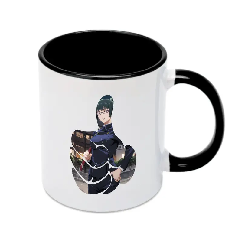 呪術廻戦 グッズ,禪院 真希 - カラフルマグカップ ・ 陶器 ・ 熱転写プリント ・ 鮮やかデザイン ・ 耐久性 高品質 ・ コーヒー お茶 ギフト用