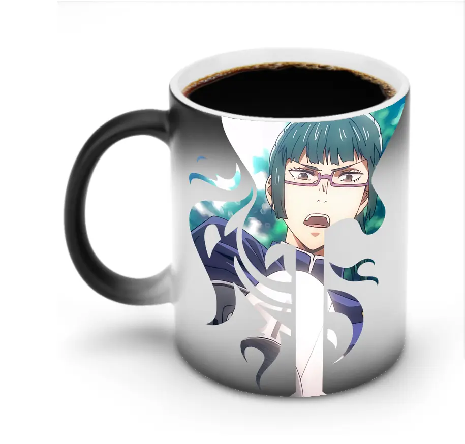 呪術廻戦 グッズ,禪院 真希 - 変色マグカップ ・ セラミック ・ 熱転写プリント ・ 耐久性 高品質 ・ ギフト・自宅用 コーヒー お茶