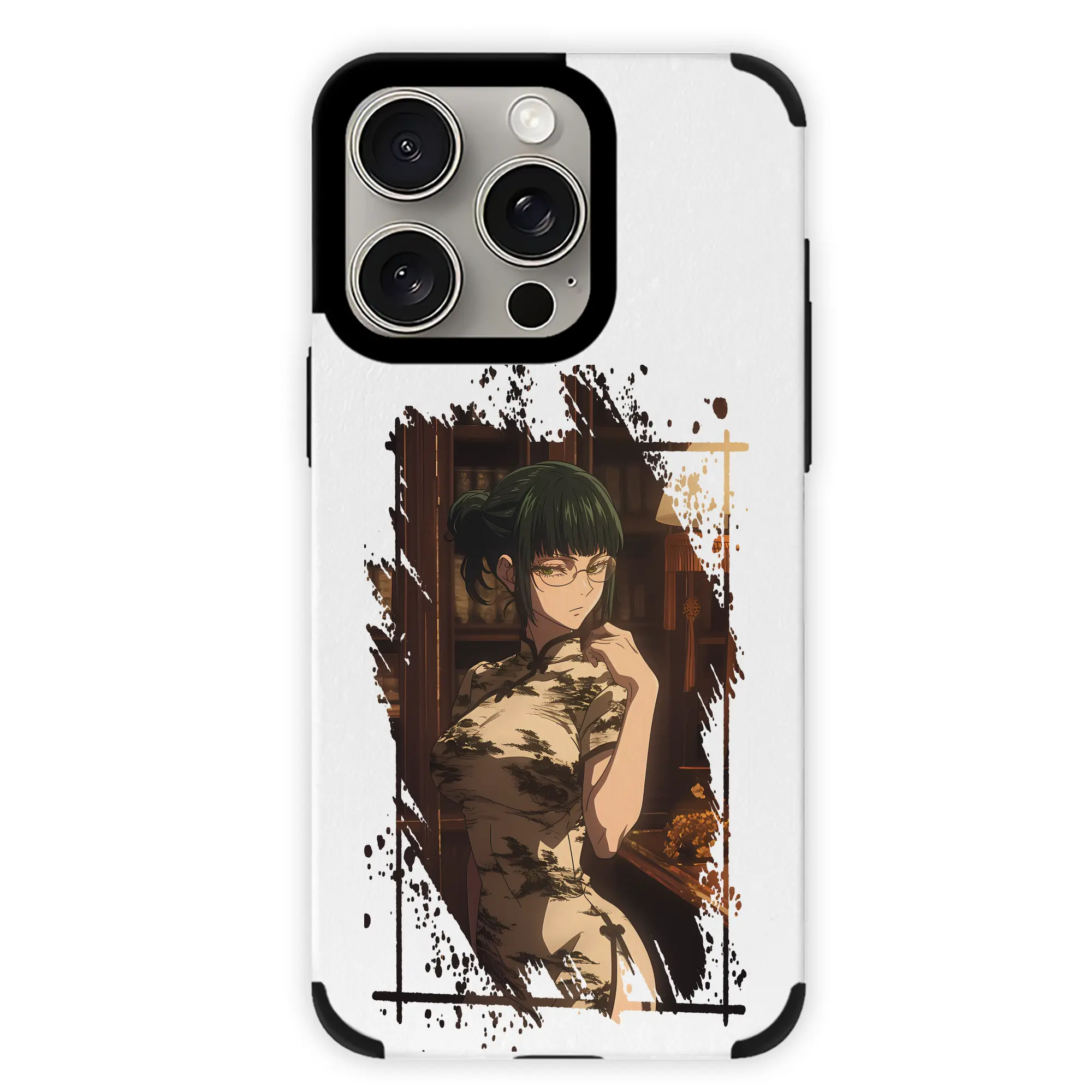 呪術廻戦 グッズ,禪院 真希 - IPhone15ProMax対応 ・ PUレザースマホケース ・ 耐衝撃 ・ 黄変防止 ・ 360度全面保護 ・ 柔らか手触り ・ 3D立体ボタン