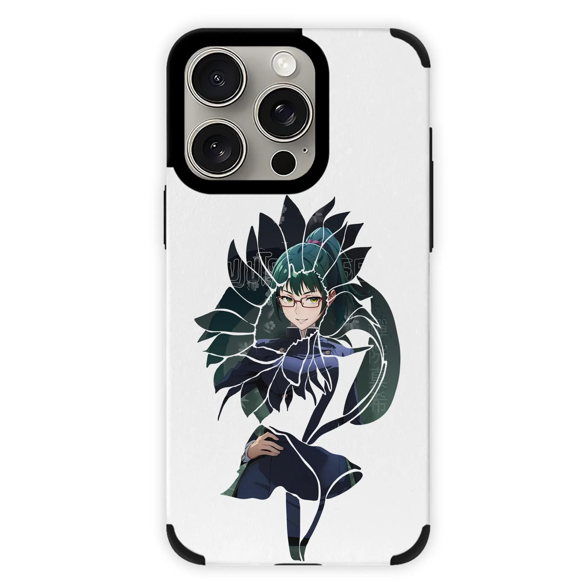 呪術廻戦 グッズ,禪院 真希 - IPhone15ProMax対応 ・ PUレザースマホケース ・ 耐衝撃 ・ 黄変防止 ・ 360度全面保護 ・ 柔らか手触り ・ 3D立体ボタン