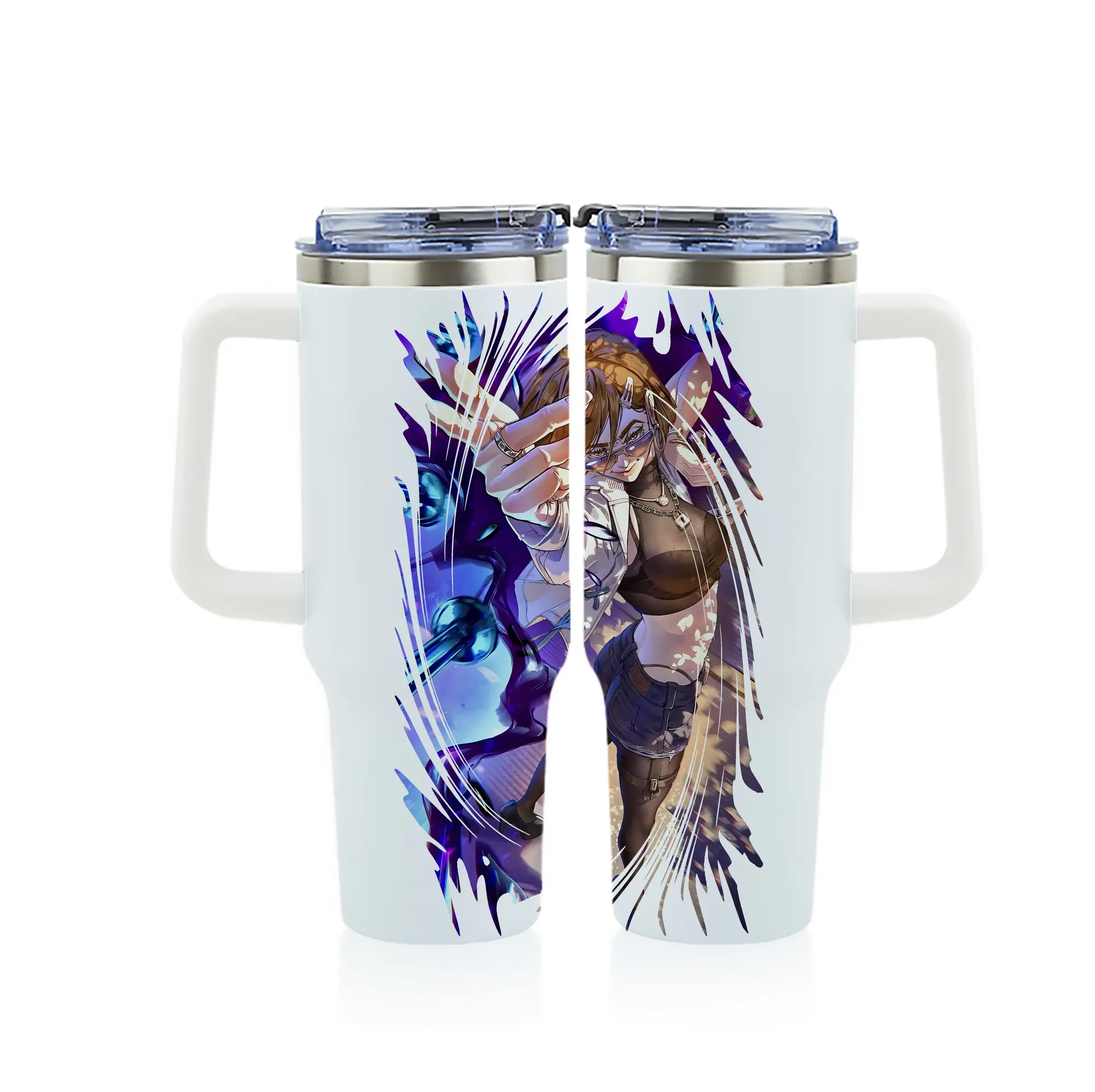 呪術廻戦 グッズ,釘崎 野薔薇 - 1200mL フルプリント車用タンブラー ・ 304ステンレス 内側 ・ 201ステンレス 外側 ・ 保温 保冷 ・ 通勤 ドライブ アウトドア用