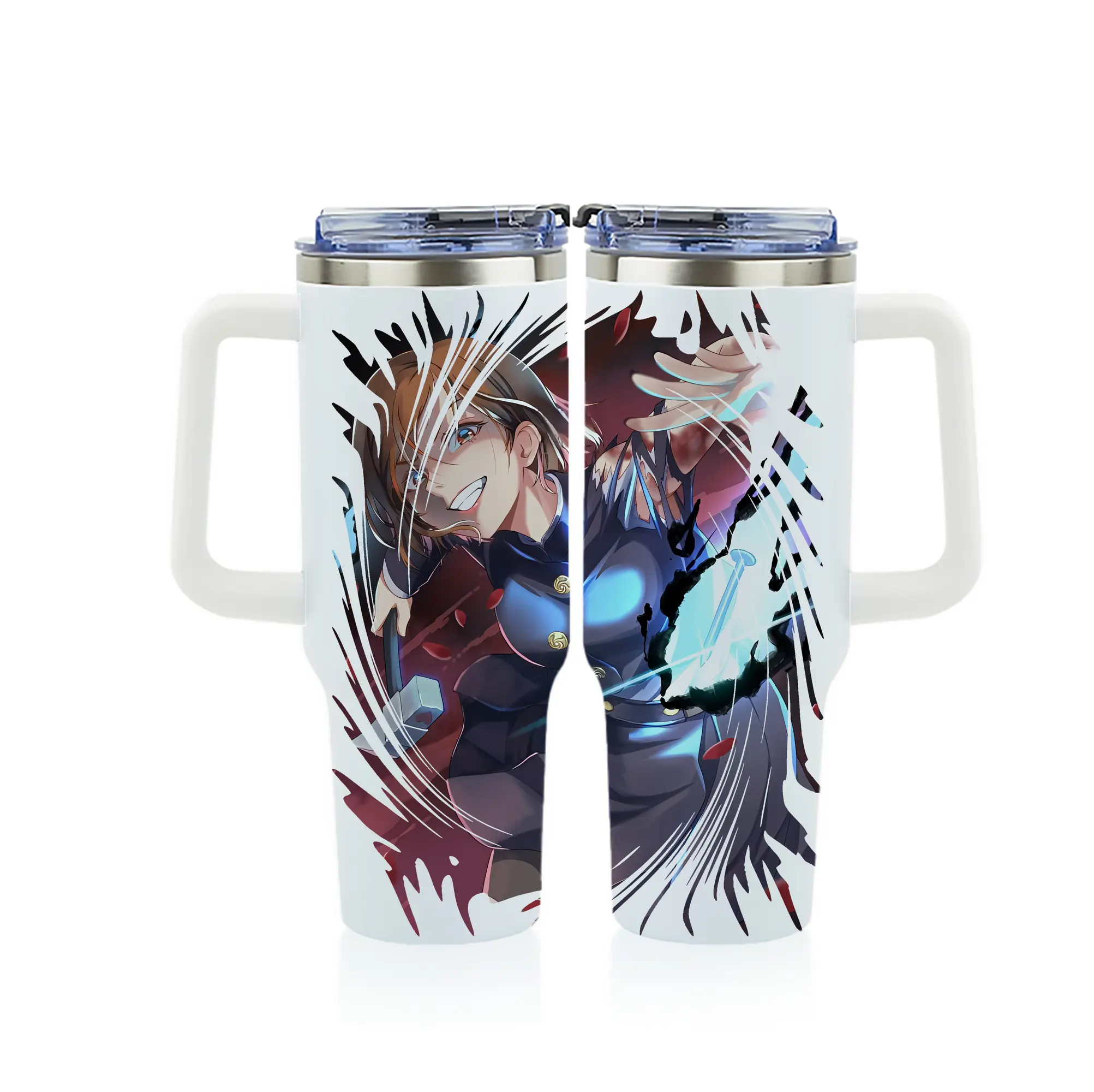 呪術廻戦 グッズ,釘崎 野薔薇 - 1200mL フルプリント車用タンブラー ・ 304ステンレス 内側 ・ 201ステンレス 外側 ・ 保温 保冷 ・ 通勤 ドライブ アウトドア用