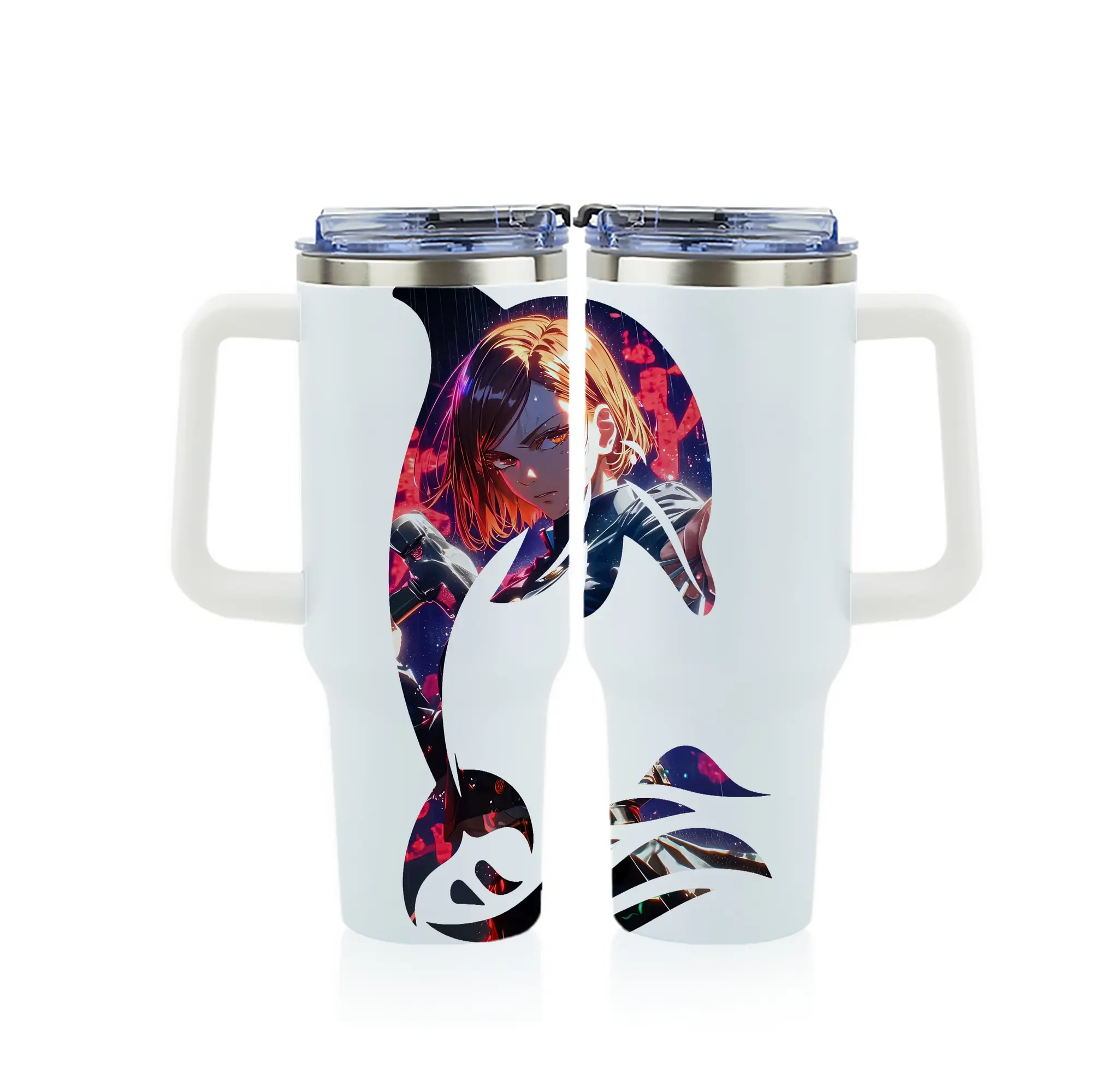 呪術廻戦 グッズ,釘崎 野薔薇 - 1200mL フルプリント車用タンブラー ・ 304ステンレス 内側 ・ 201ステンレス 外側 ・ 保温 保冷 ・ 通勤 ドライブ アウトドア用