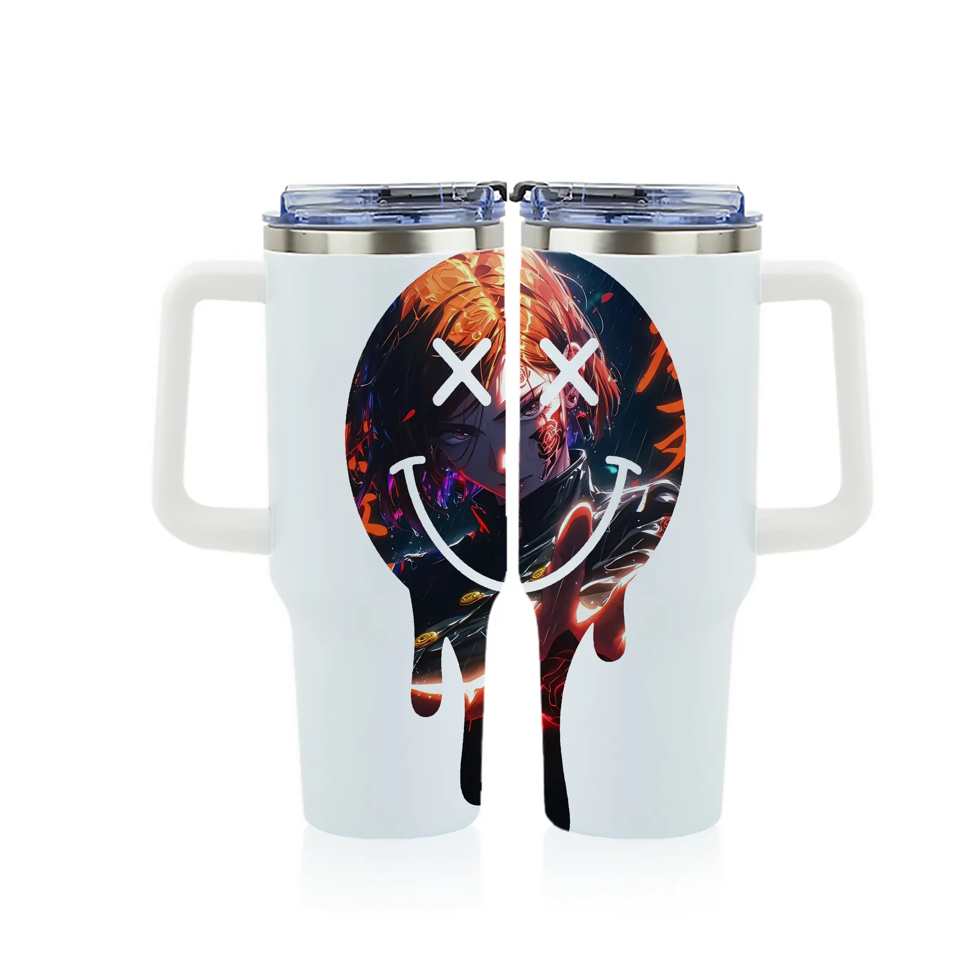 呪術廻戦 グッズ,釘崎 野薔薇 - 1200mL フルプリント車用タンブラー ・ 304ステンレス 内側 ・ 201ステンレス 外側 ・ 保温 保冷 ・ 通勤 ドライブ アウトドア用