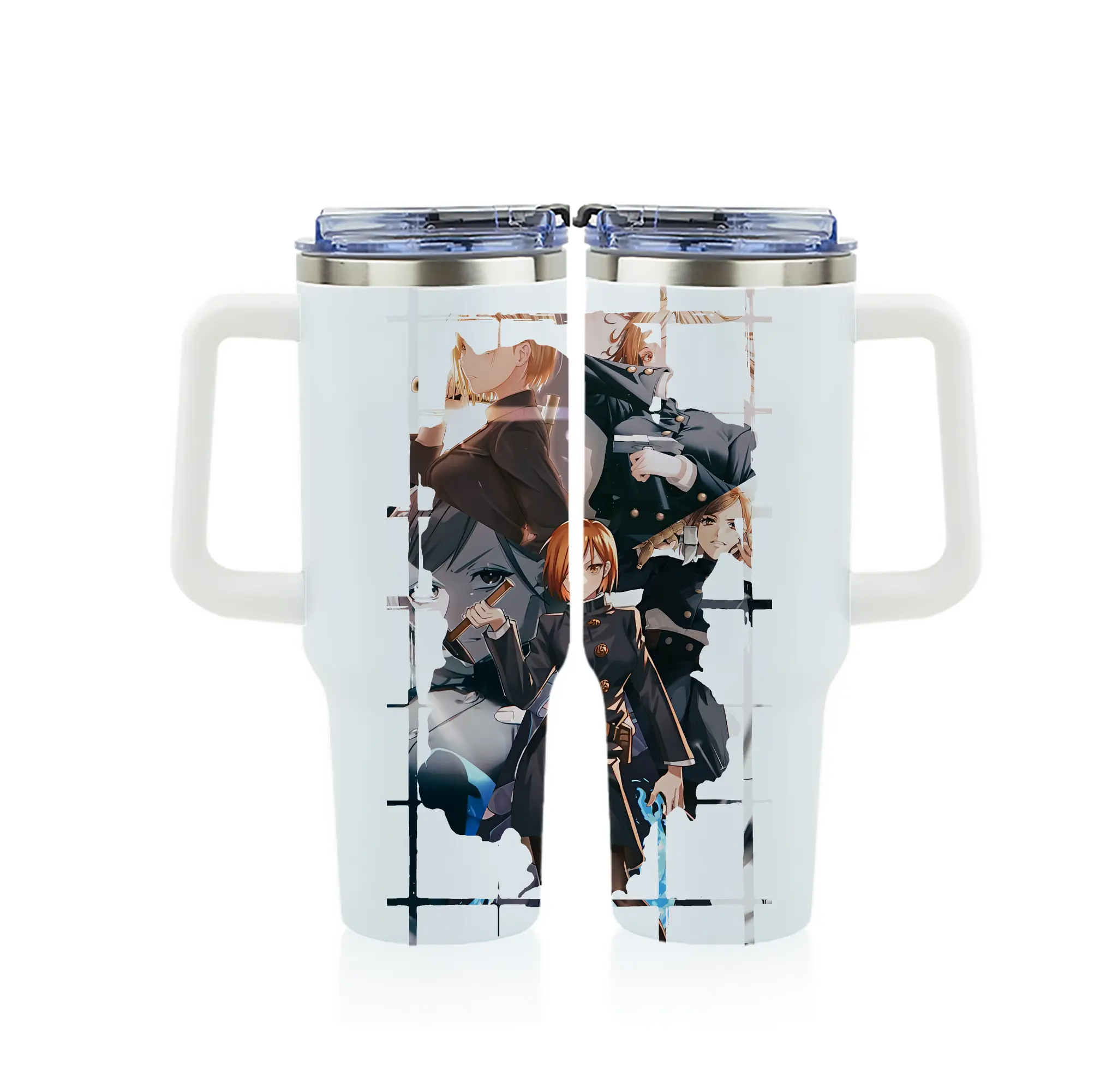 呪術廻戦 グッズ,釘崎 野薔薇 - 1200mL フルプリント車用タンブラー ・ 304ステンレス 内側 ・ 201ステンレス 外側 ・ 保温 保冷 ・ 通勤 ドライブ アウトドア用