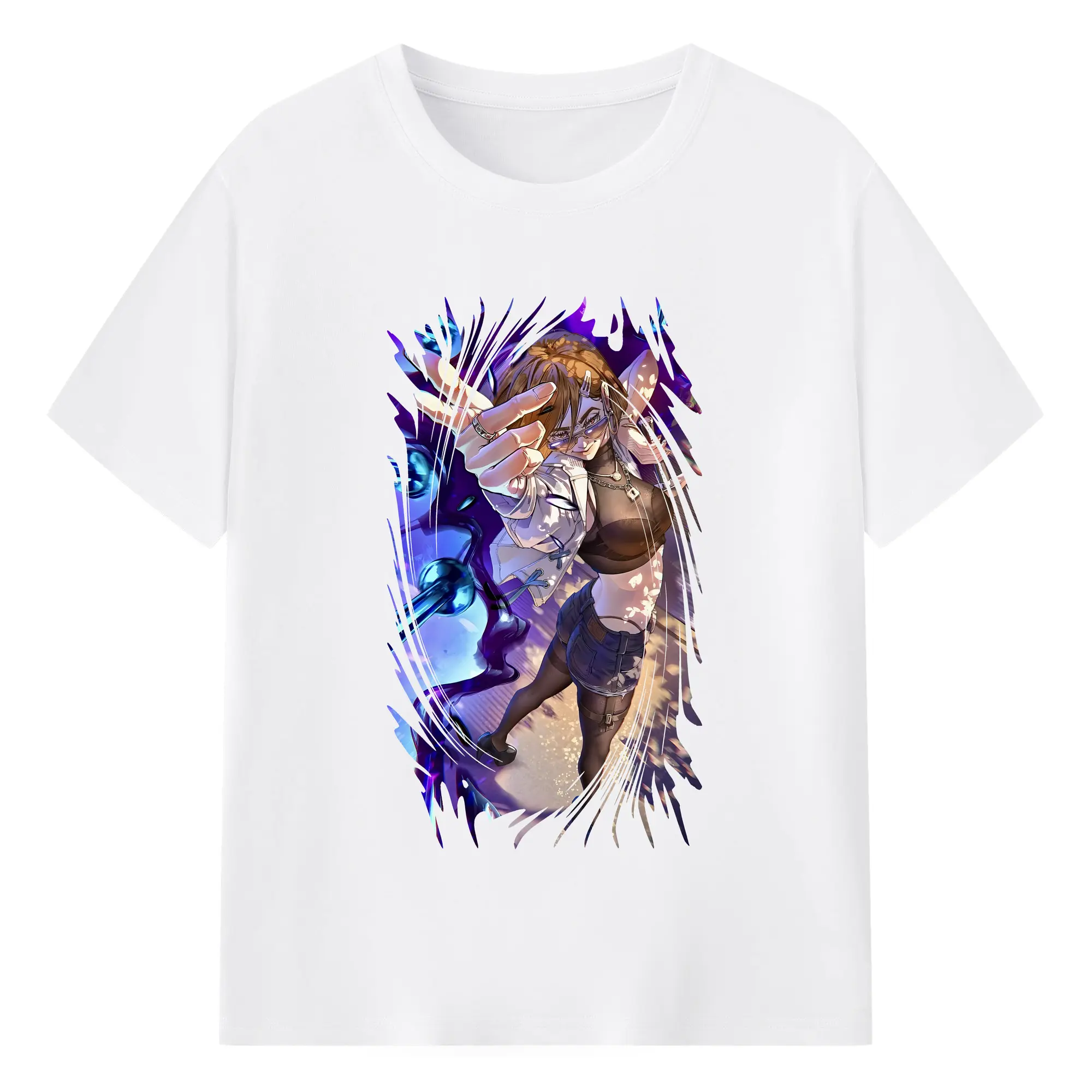 呪術廻戦 グッズ,釘崎 野薔薇 - 綿100％ 半袖Tシャツ ・ フロントプリント ・ 快適 通気性 ・ 日常使い 散歩 スポーツ用