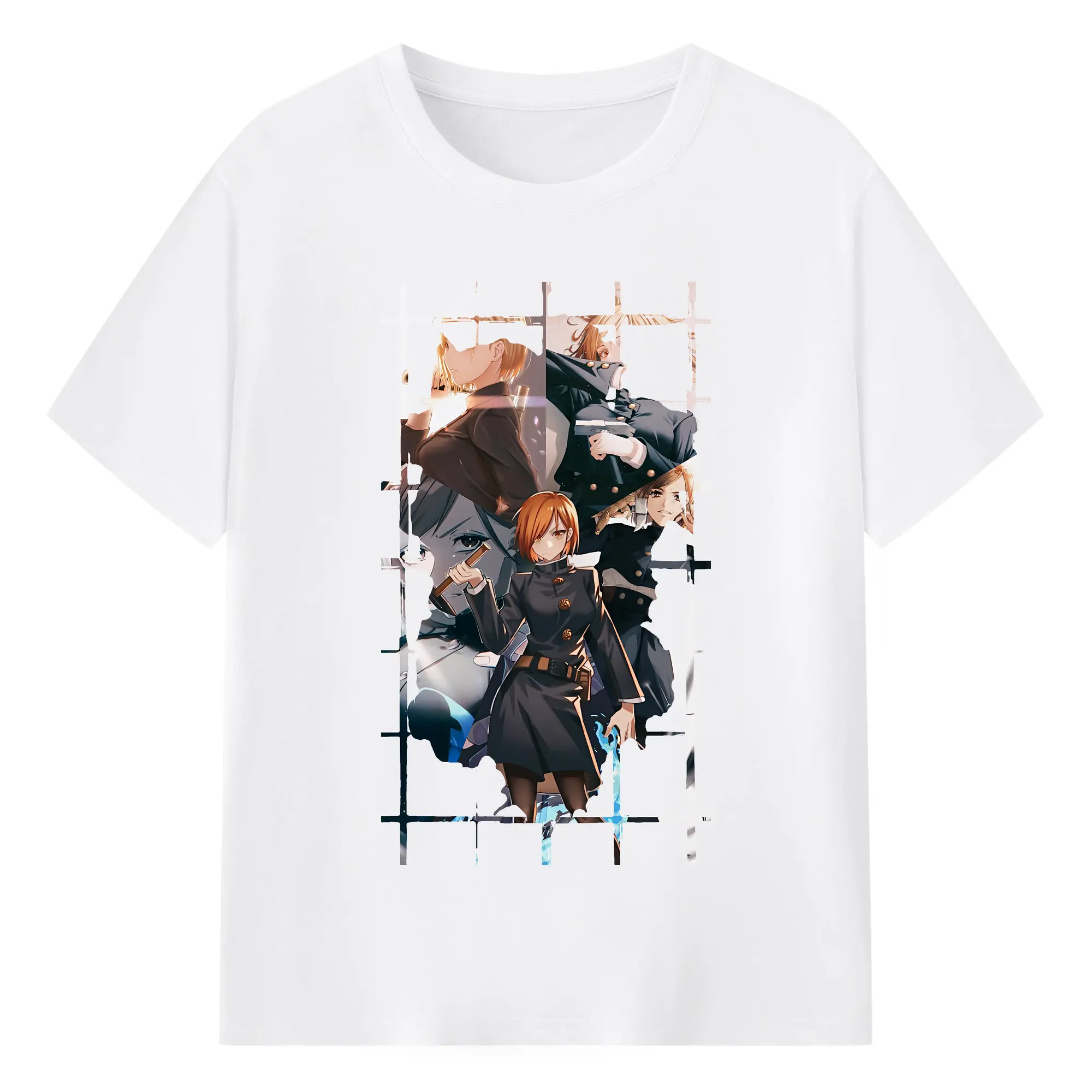 呪術廻戦 グッズ,釘崎 野薔薇 - 綿100％ 半袖Tシャツ ・ フロントプリント ・ 快適 通気性 ・ 日常使い 散歩 スポーツ用