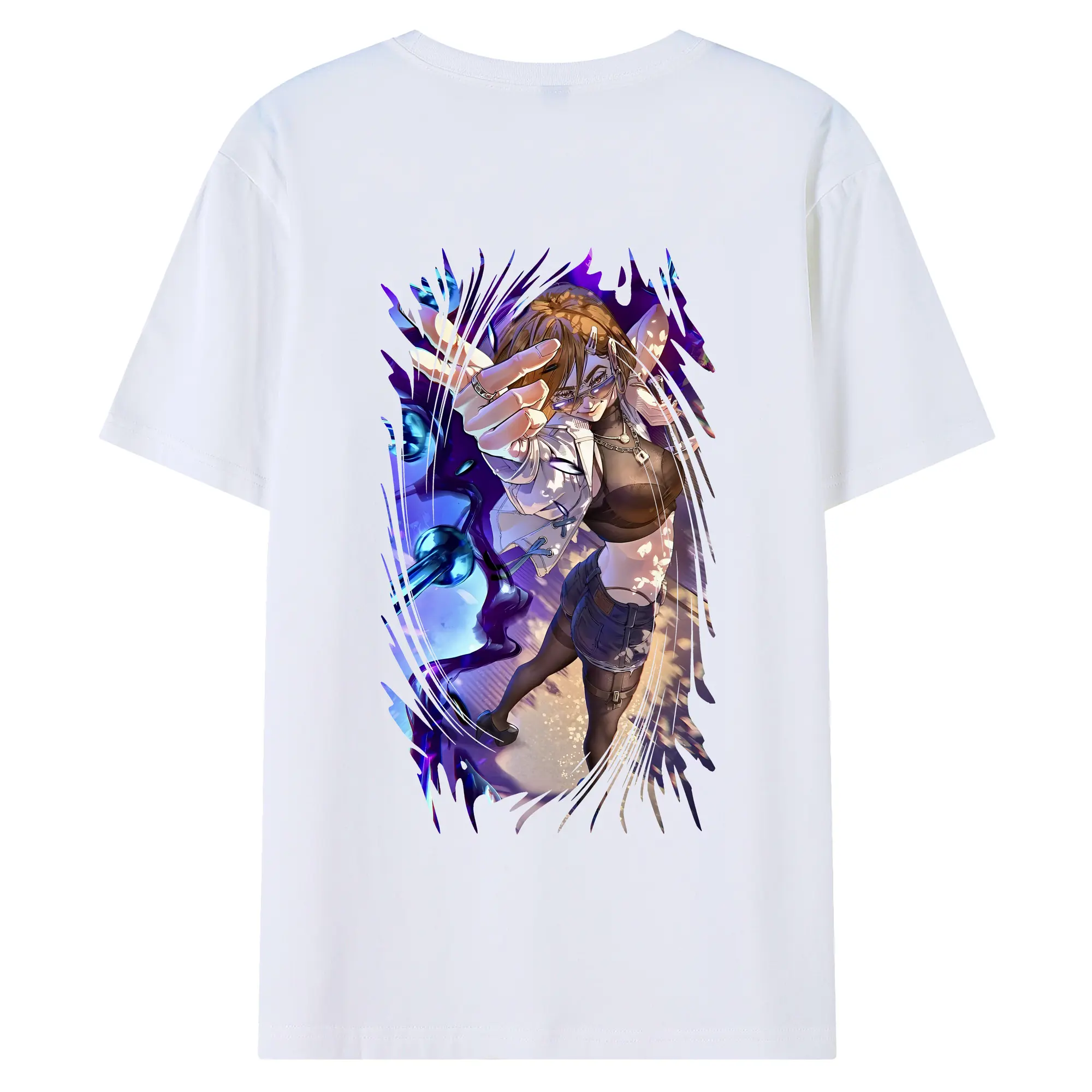 呪術廻戦 グッズ,釘崎 野薔薇 - 綿100％ 半袖Tシャツ ・ バックプリント ・ 快適 通気性 ・ 日常使い 散歩 スポーツ用