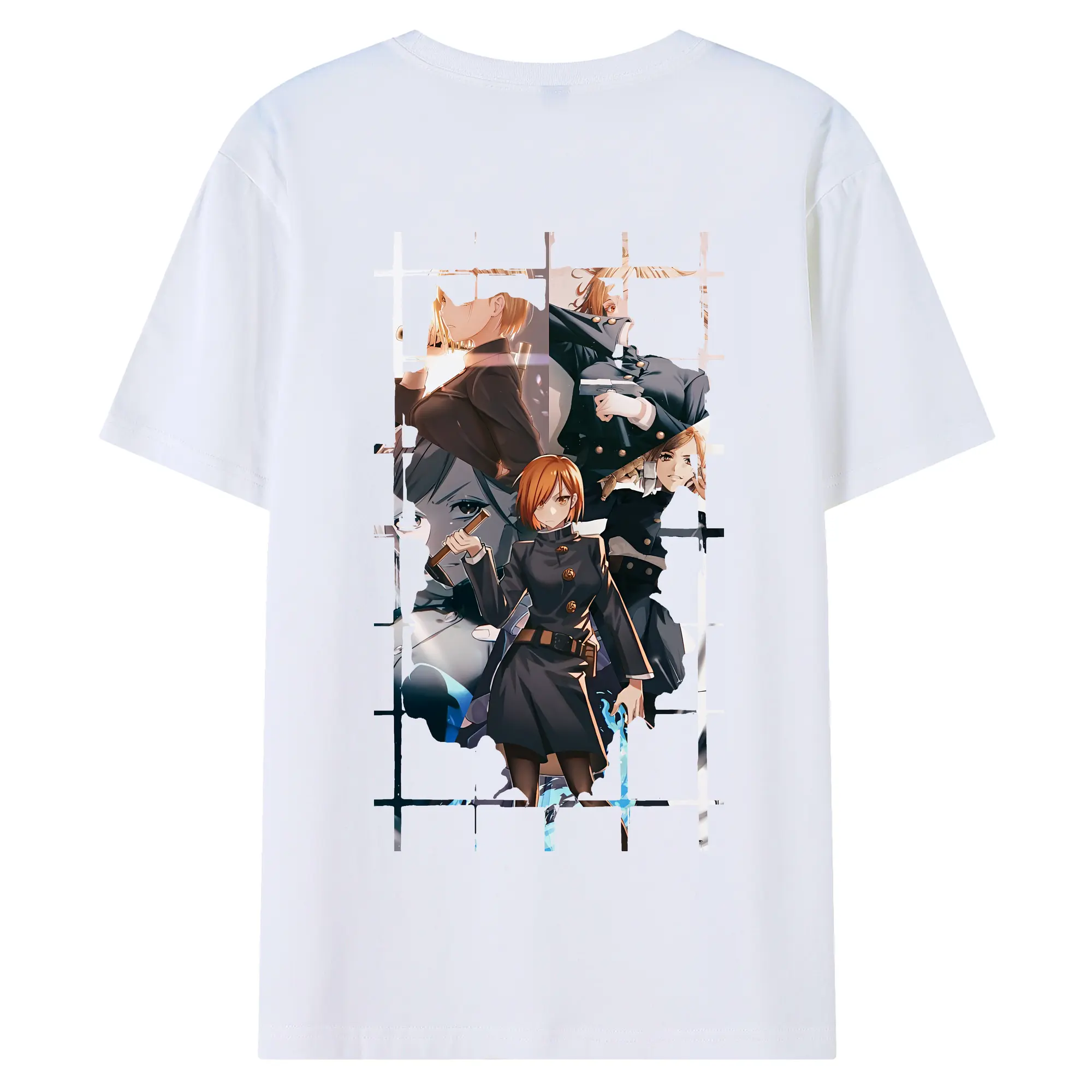 呪術廻戦 グッズ,釘崎 野薔薇 - 綿100％ 半袖Tシャツ ・ バックプリント ・ 快適 通気性 ・ 日常使い 散歩 スポーツ用