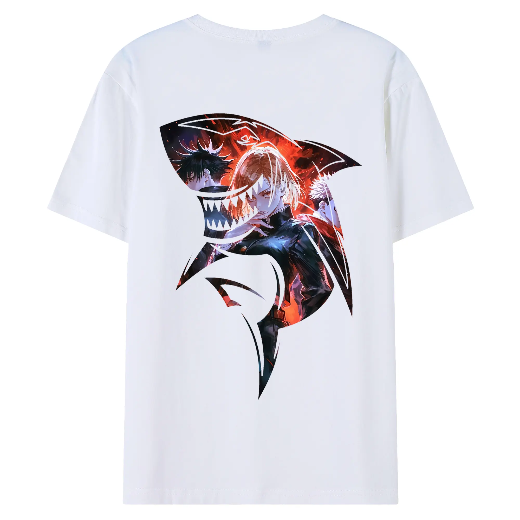 呪術廻戦 グッズ,釘崎 野薔薇 - 綿100％ 半袖Tシャツ ・ バックプリント ・ 快適 通気性 ・ 日常使い 散歩 スポーツ用