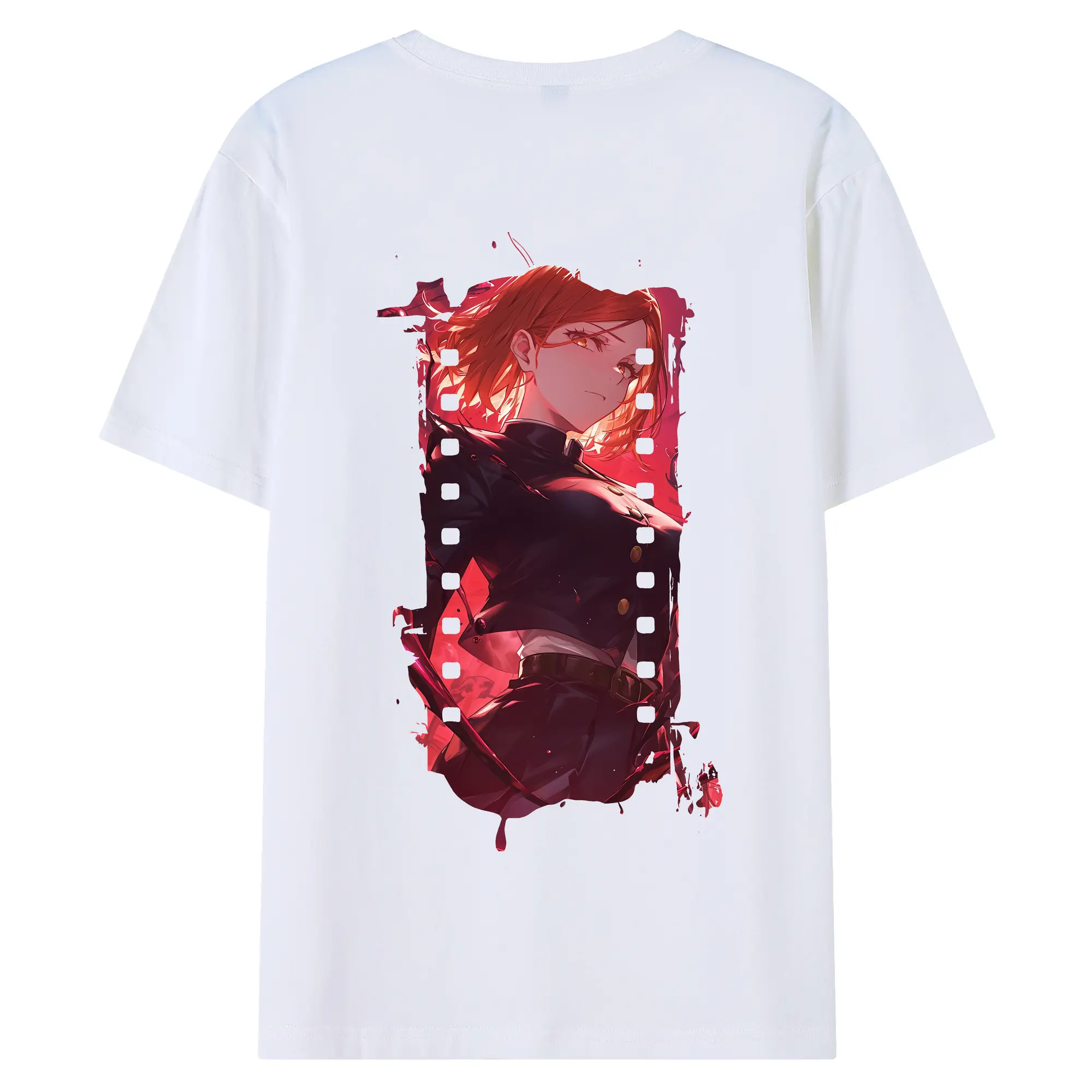 呪術廻戦 グッズ,釘崎 野薔薇 - 綿100％ 半袖Tシャツ ・ バックプリント ・ 快適 通気性 ・ 日常使い 散歩 スポーツ用