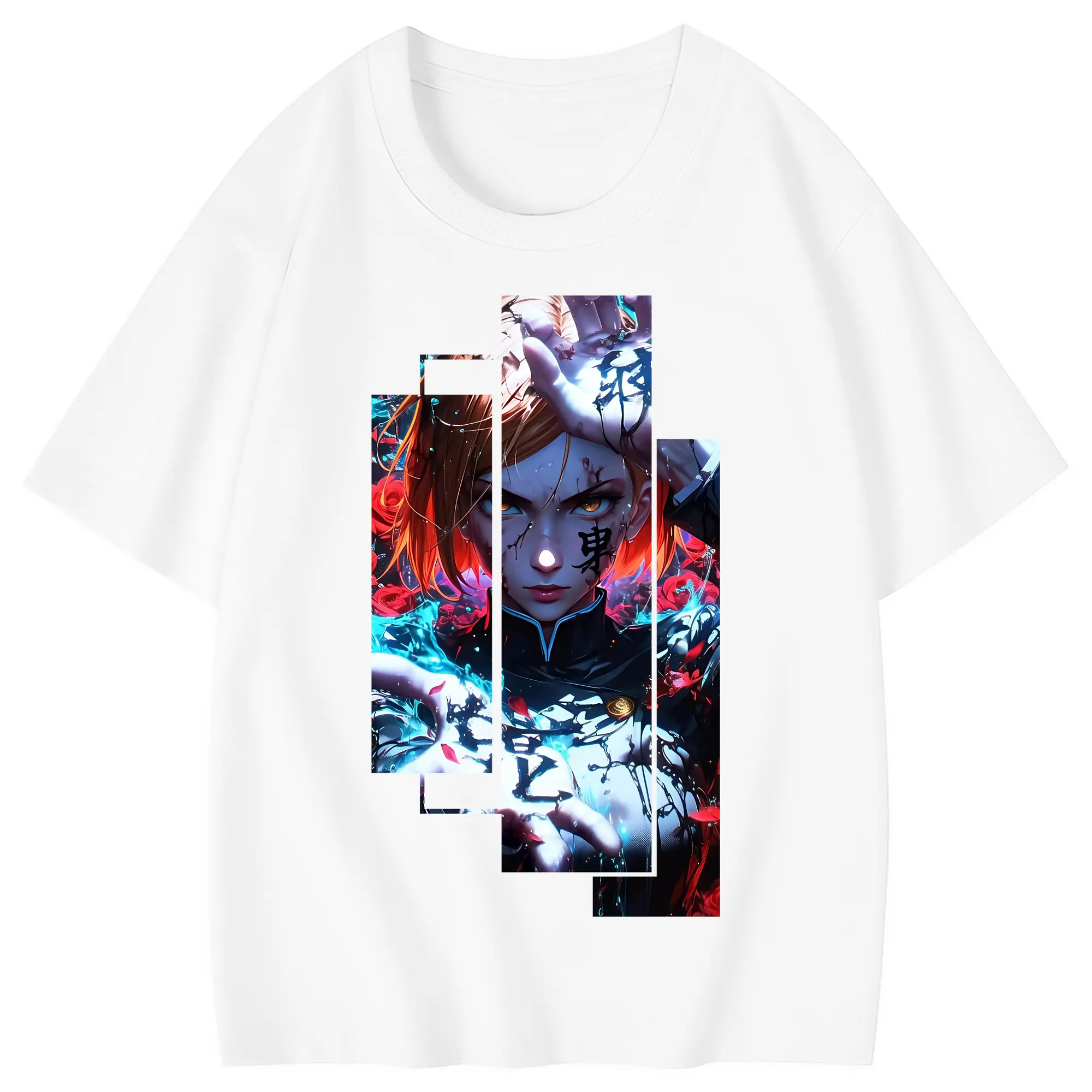 呪術廻戦 グッズ,釘崎 野薔薇 - 綿100％ キッズTシャツ ・ フロントプリント ・ 快適 通気性 ・ スポーツ カジュアル 散歩用