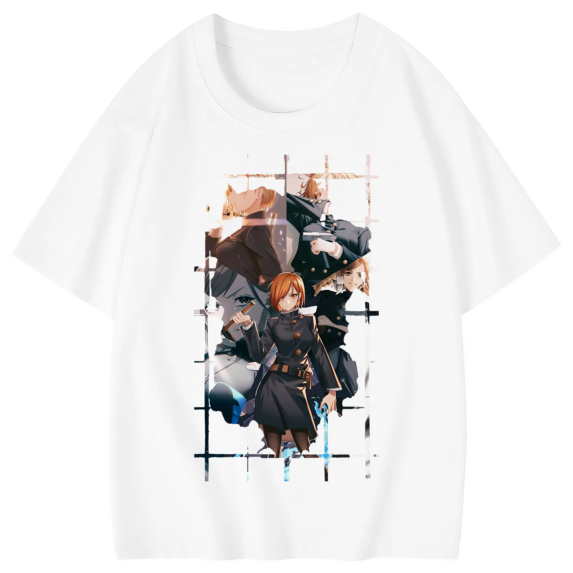 呪術廻戦 グッズ,釘崎 野薔薇 - 綿100％ キッズTシャツ ・ フロントプリント ・ 快適 通気性 ・ スポーツ カジュアル 散歩用