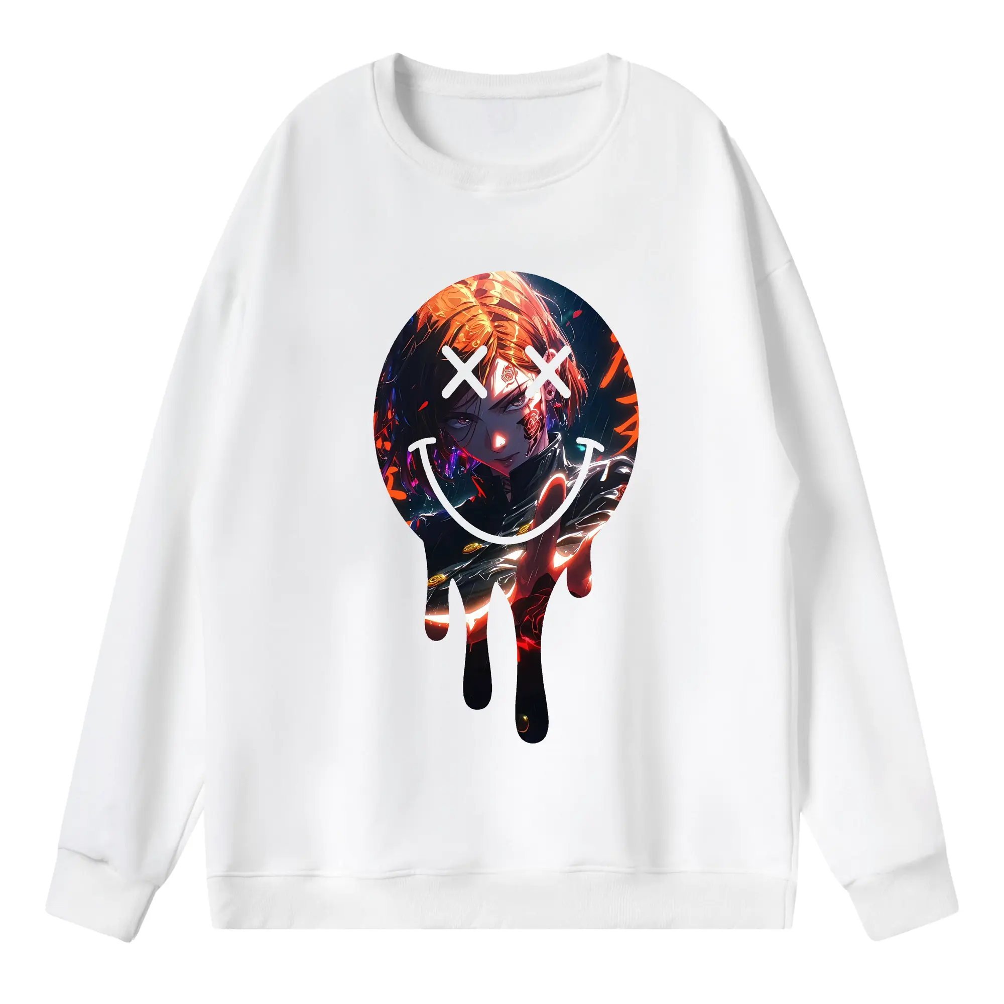 呪術廻戦 グッズ,釘崎 野薔薇 - 薄手 クルーネック スウェット 裏毛260g · ポリエステル 春秋向け カジュアル 男女兼用 · トレーナー デイリー スポーツ 散歩に最適