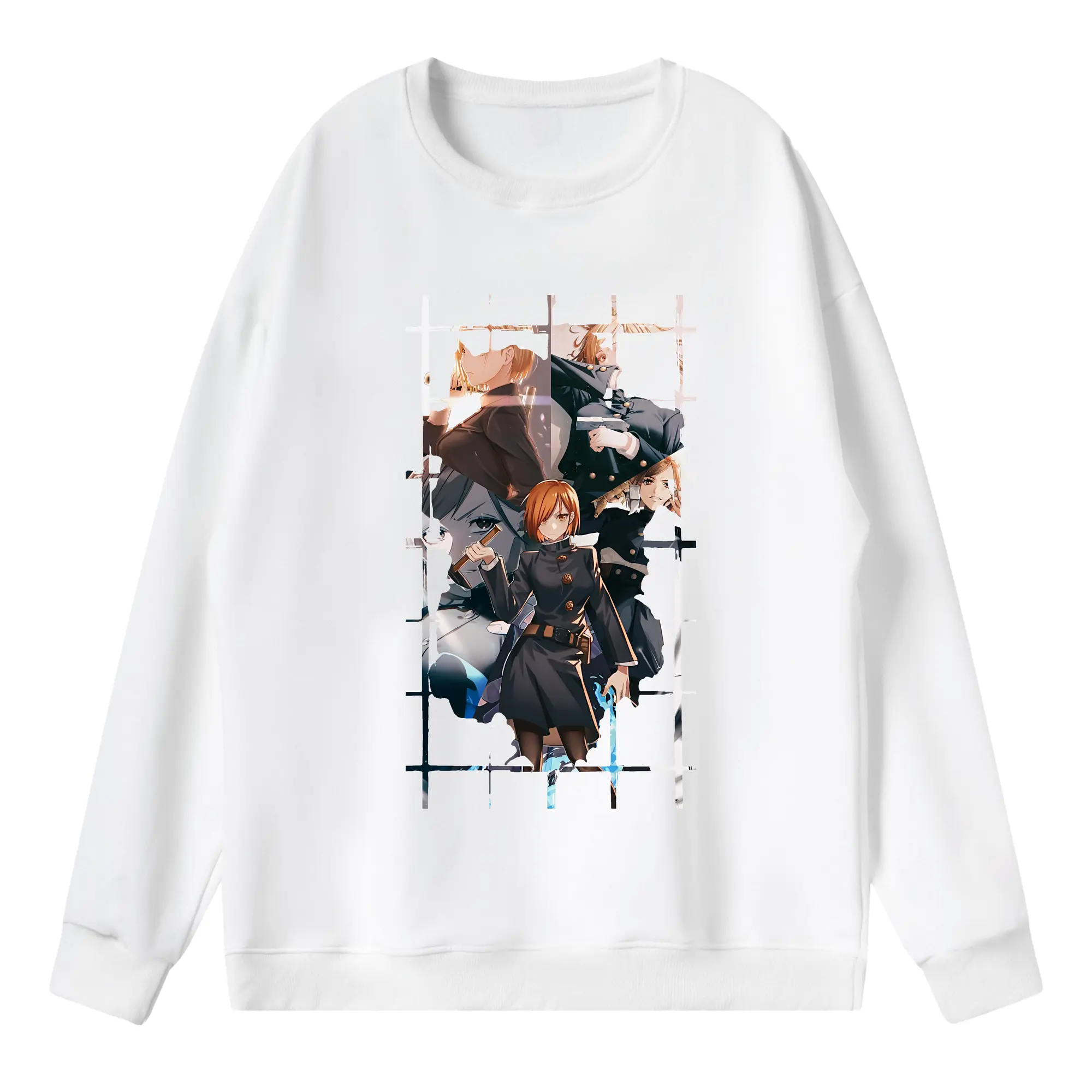 呪術廻戦 グッズ,釘崎 野薔薇 - 薄手 クルーネック スウェット 裏毛260g · ポリエステル 春秋向け カジュアル 男女兼用 · トレーナー デイリー スポーツ 散歩に最適