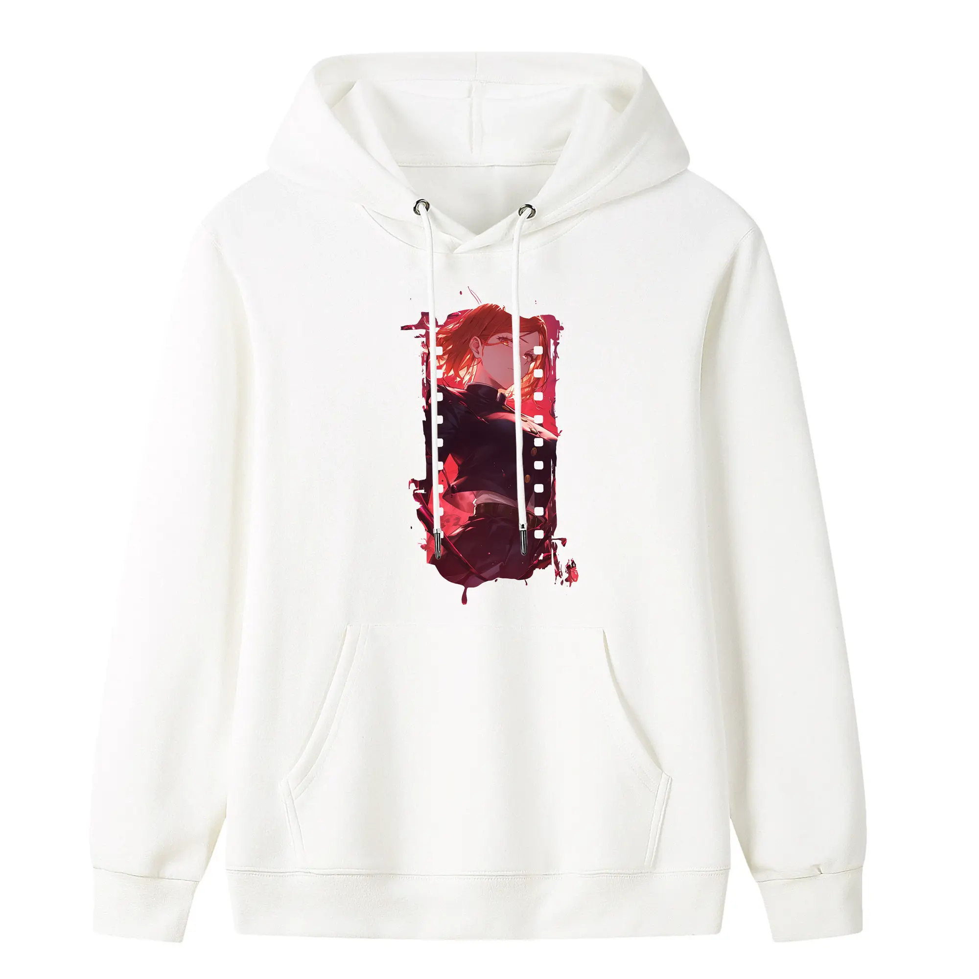 呪術廻戦 グッズ,釘崎 野薔薇 - キッズ フード付きパーカー ・ フロントプリント ・ ポリエステル100％ ・ 快適 通学 スポーツ 日常使い お散歩用