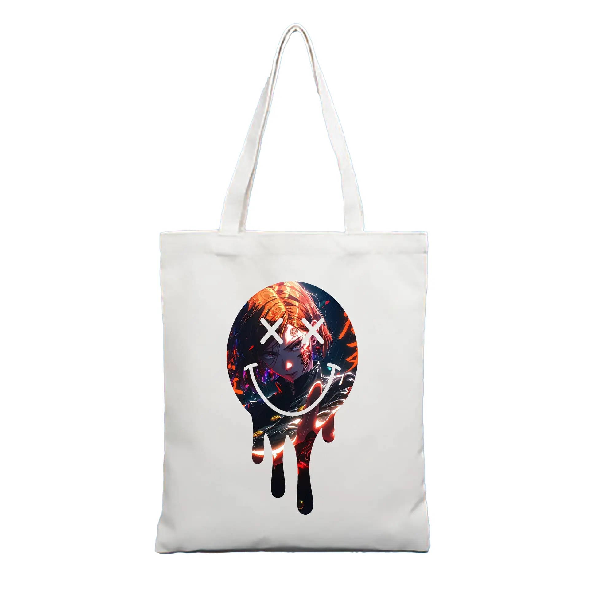 呪術廻戦 グッズ,釘崎 野薔薇 - 縦型キャンバス手提げバッグ（トートバッグ） ・ キャンバス素材 ・ ショッピング用 ・ 軽量 丈夫 お手入れ簡単