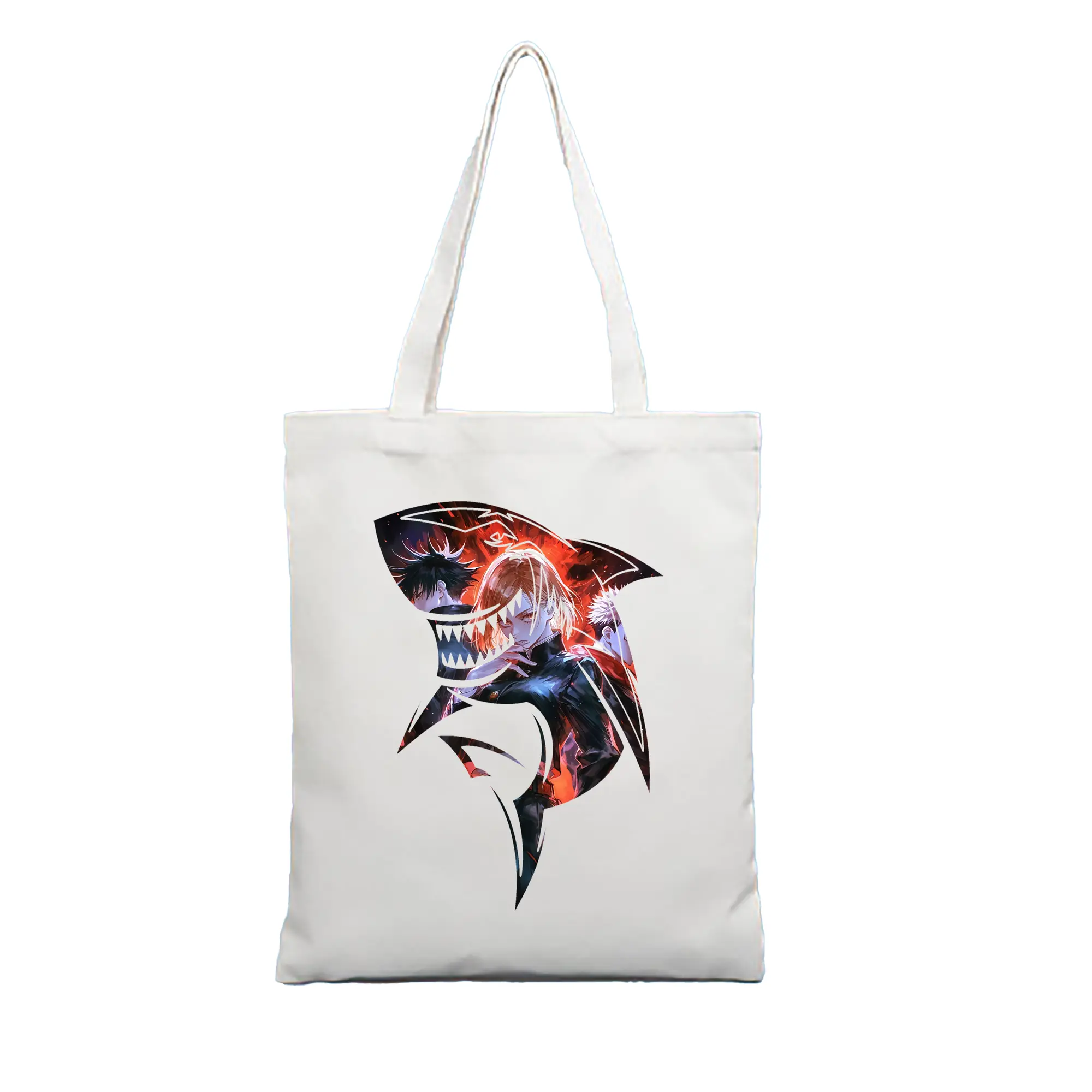呪術廻戦 グッズ,釘崎 野薔薇 - 縦型キャンバス手提げバッグ（トートバッグ） ・ キャンバス素材 ・ ショッピング用 ・ 軽量 丈夫 お手入れ簡単
