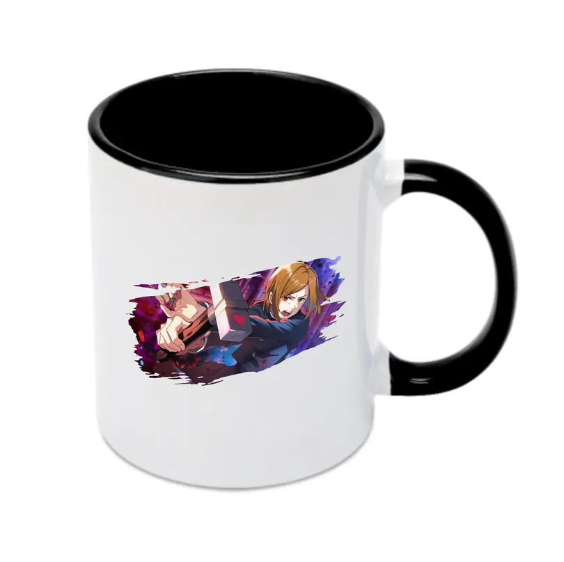 呪術廻戦 グッズ,釘崎 野薔薇 - カラフルマグカップ ・ 陶器 ・ 熱転写プリント ・ 鮮やかデザイン ・ 耐久性 高品質 ・ コーヒー お茶 ギフト用