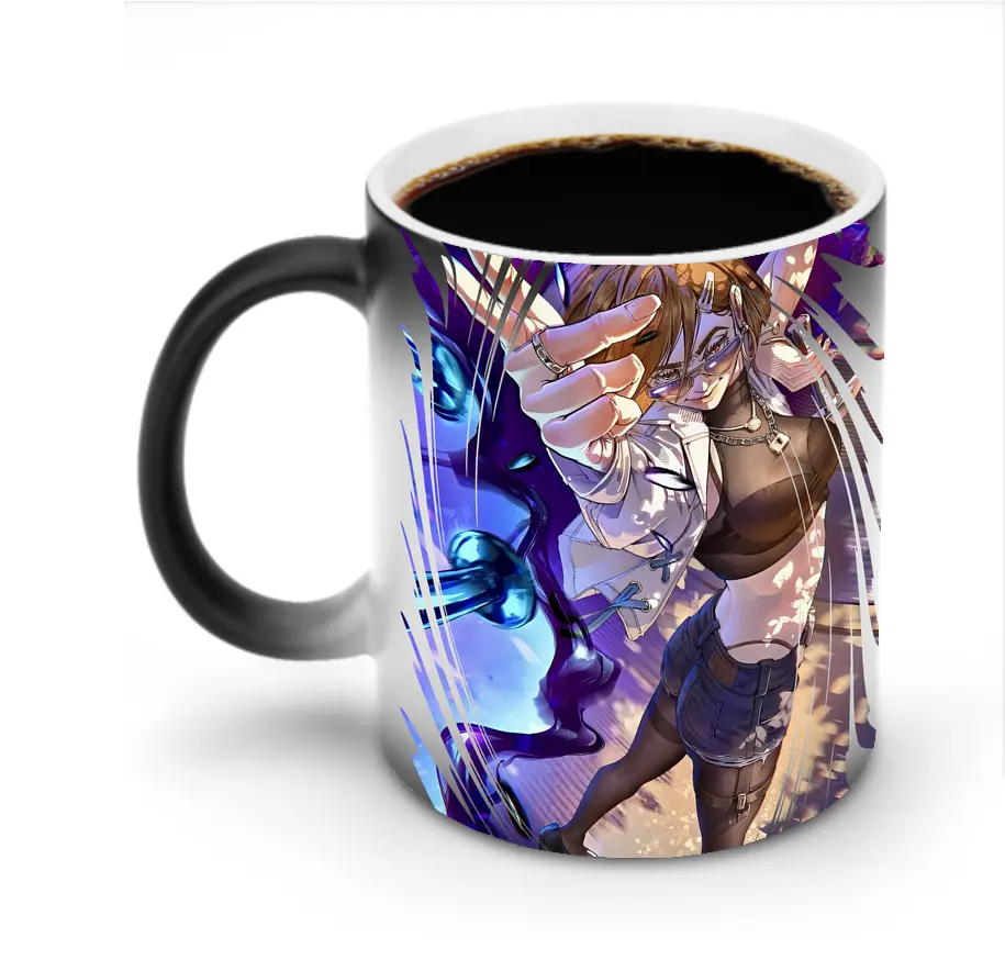 呪術廻戦 グッズ,釘崎 野薔薇 - 変色マグカップ ・ セラミック ・ 熱転写プリント ・ 耐久性 高品質 ・ ギフト・自宅用 コーヒー お茶