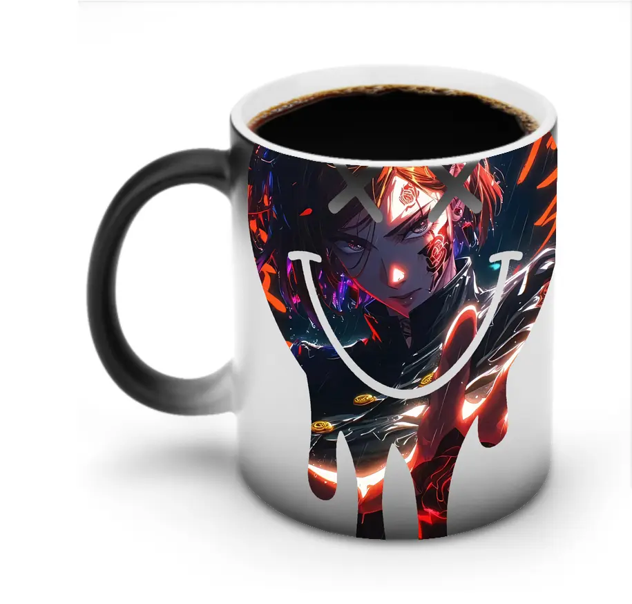 呪術廻戦 グッズ,釘崎 野薔薇 - 変色マグカップ ・ セラミック ・ 熱転写プリント ・ 耐久性 高品質 ・ ギフト・自宅用 コーヒー お茶