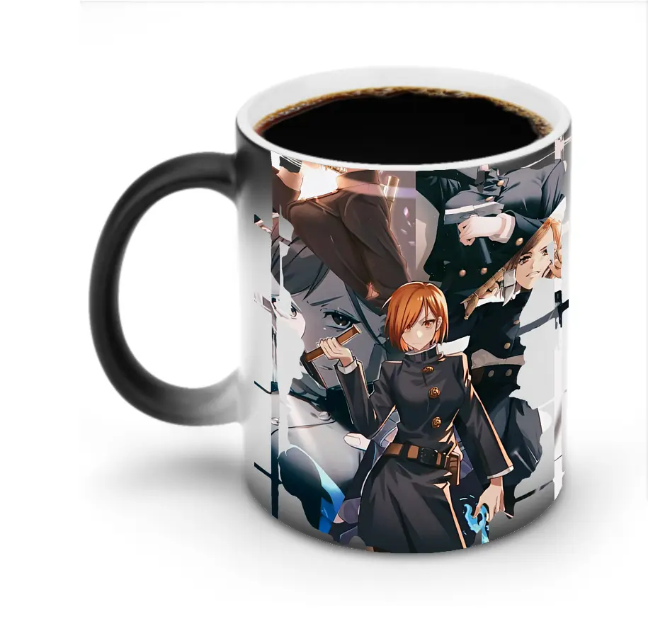 呪術廻戦 グッズ,釘崎 野薔薇 - 変色マグカップ ・ セラミック ・ 熱転写プリント ・ 耐久性 高品質 ・ ギフト・自宅用 コーヒー お茶