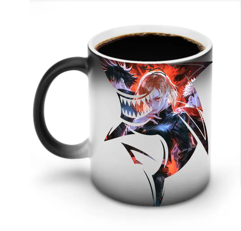 呪術廻戦 グッズ,釘崎 野薔薇 - 変色マグカップ ・ セラミック ・ 熱転写プリント ・ 耐久性 高品質 ・ ギフト・自宅用 コーヒー お茶