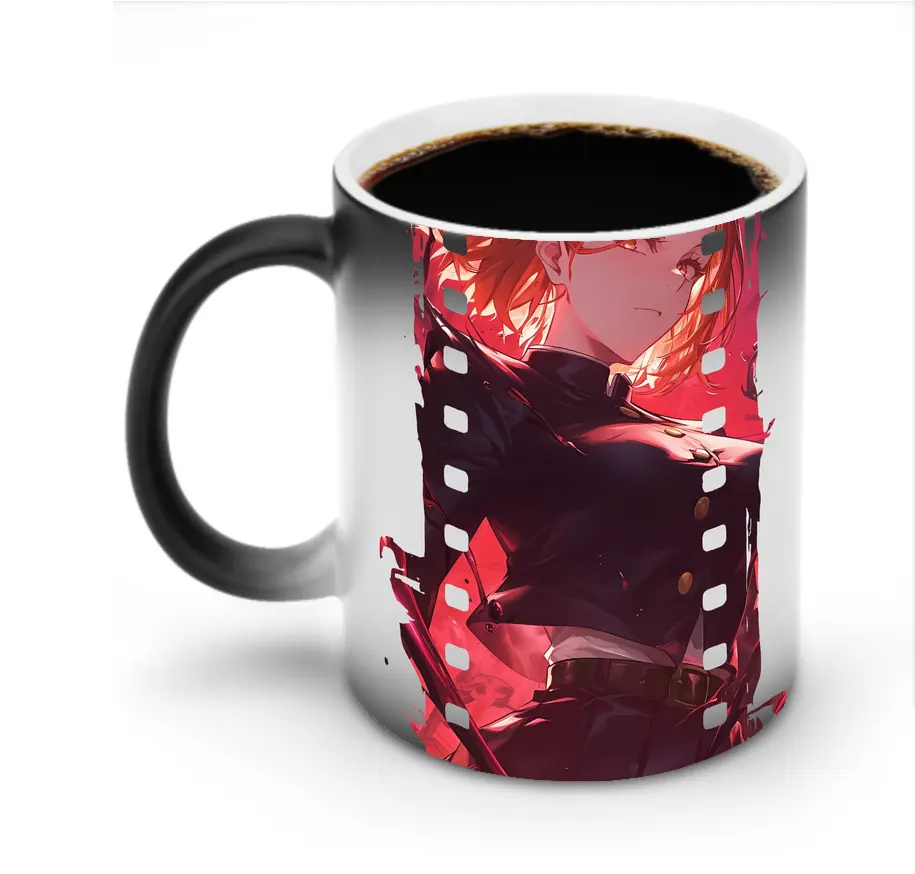 呪術廻戦 グッズ,釘崎 野薔薇 - 変色マグカップ ・ セラミック ・ 熱転写プリント ・ 耐久性 高品質 ・ ギフト・自宅用 コーヒー お茶