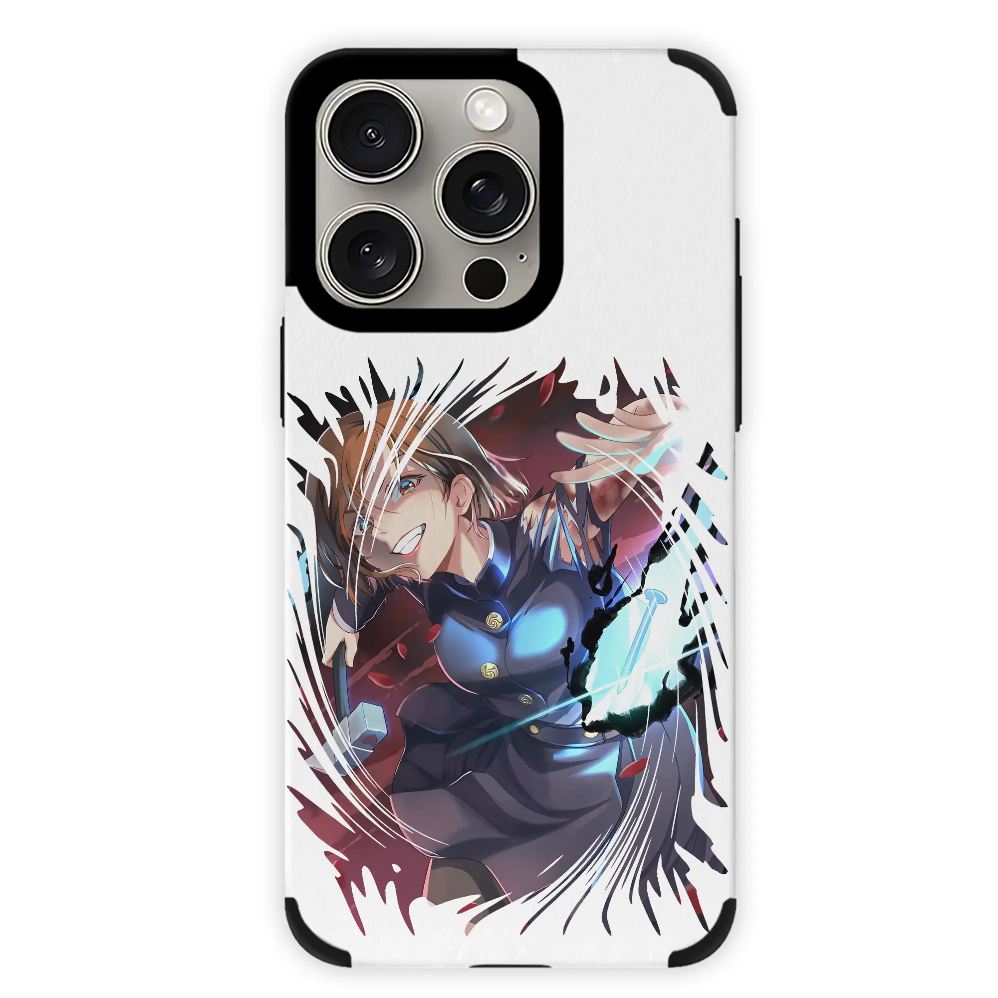 呪術廻戦 グッズ,釘崎 野薔薇 - IPhone15ProMax対応 ・ PUレザースマホケース ・ 耐衝撃 ・ 黄変防止 ・ 360度全面保護 ・ 柔らか手触り ・ 3D立体ボタン