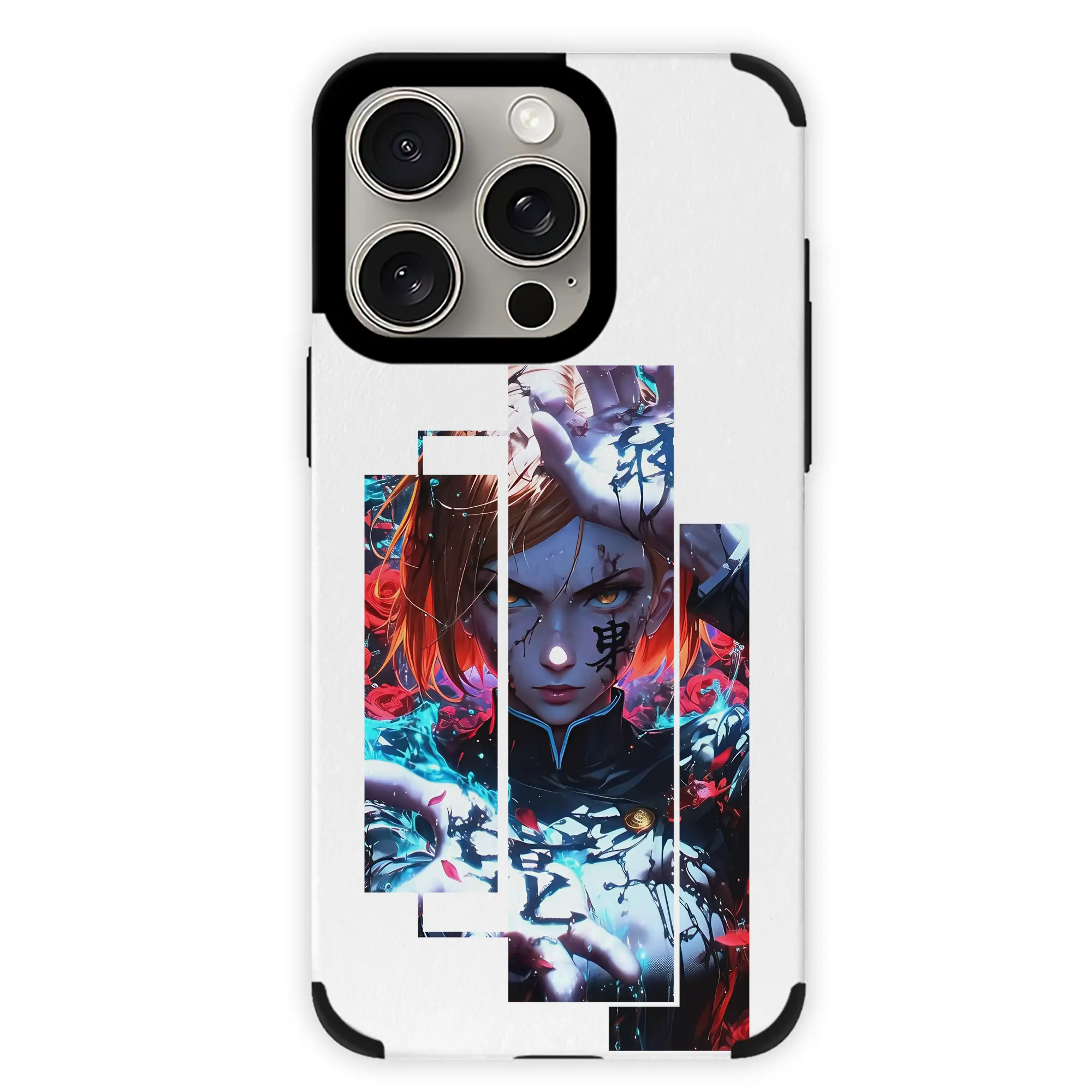 呪術廻戦 グッズ,釘崎 野薔薇 - IPhone15ProMax対応 ・ PUレザースマホケース ・ 耐衝撃 ・ 黄変防止 ・ 360度全面保護 ・ 柔らか手触り ・ 3D立体ボタン