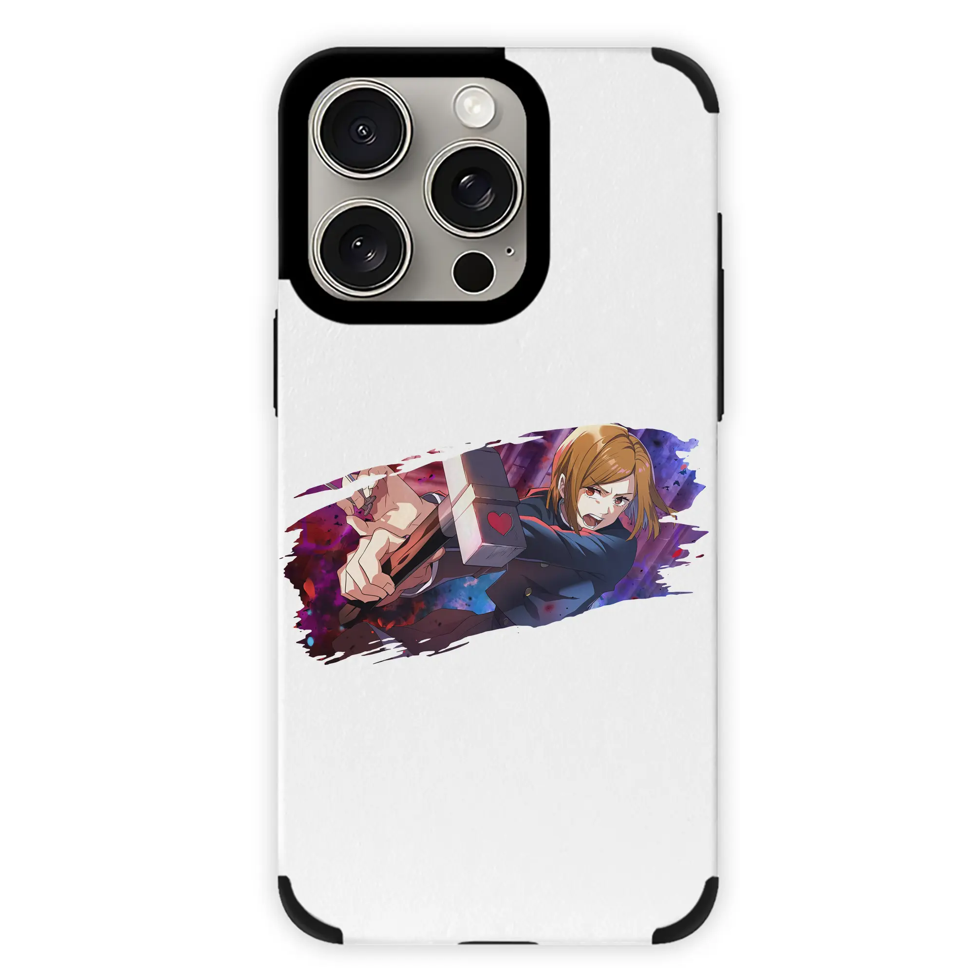 呪術廻戦 グッズ,釘崎 野薔薇 - IPhone15ProMax対応 ・ PUレザースマホケース ・ 耐衝撃 ・ 黄変防止 ・ 360度全面保護 ・ 柔らか手触り ・ 3D立体ボタン