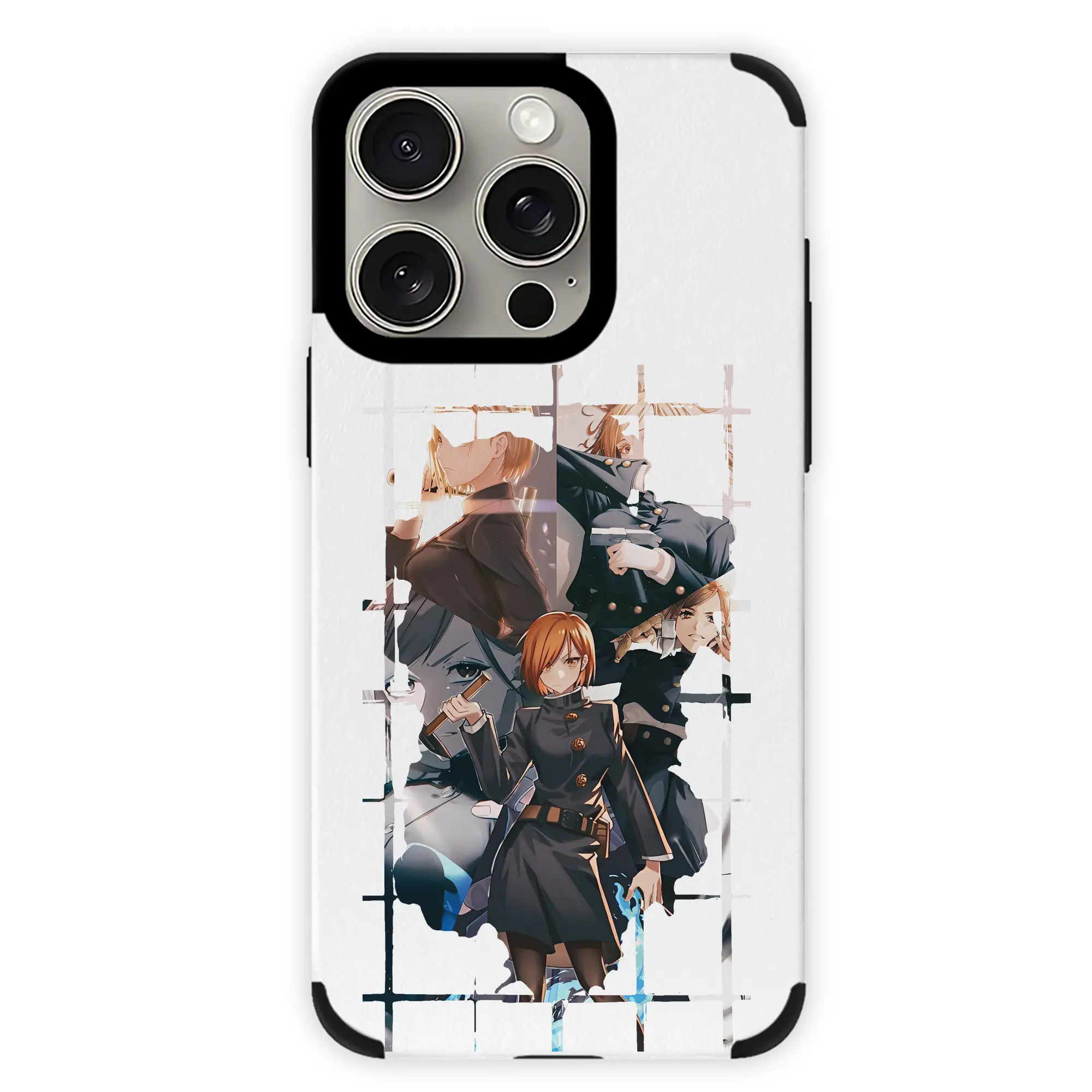 呪術廻戦 グッズ,釘崎 野薔薇 - IPhone15ProMax対応 ・ PUレザースマホケース ・ 耐衝撃 ・ 黄変防止 ・ 360度全面保護 ・ 柔らか手触り ・ 3D立体ボタン