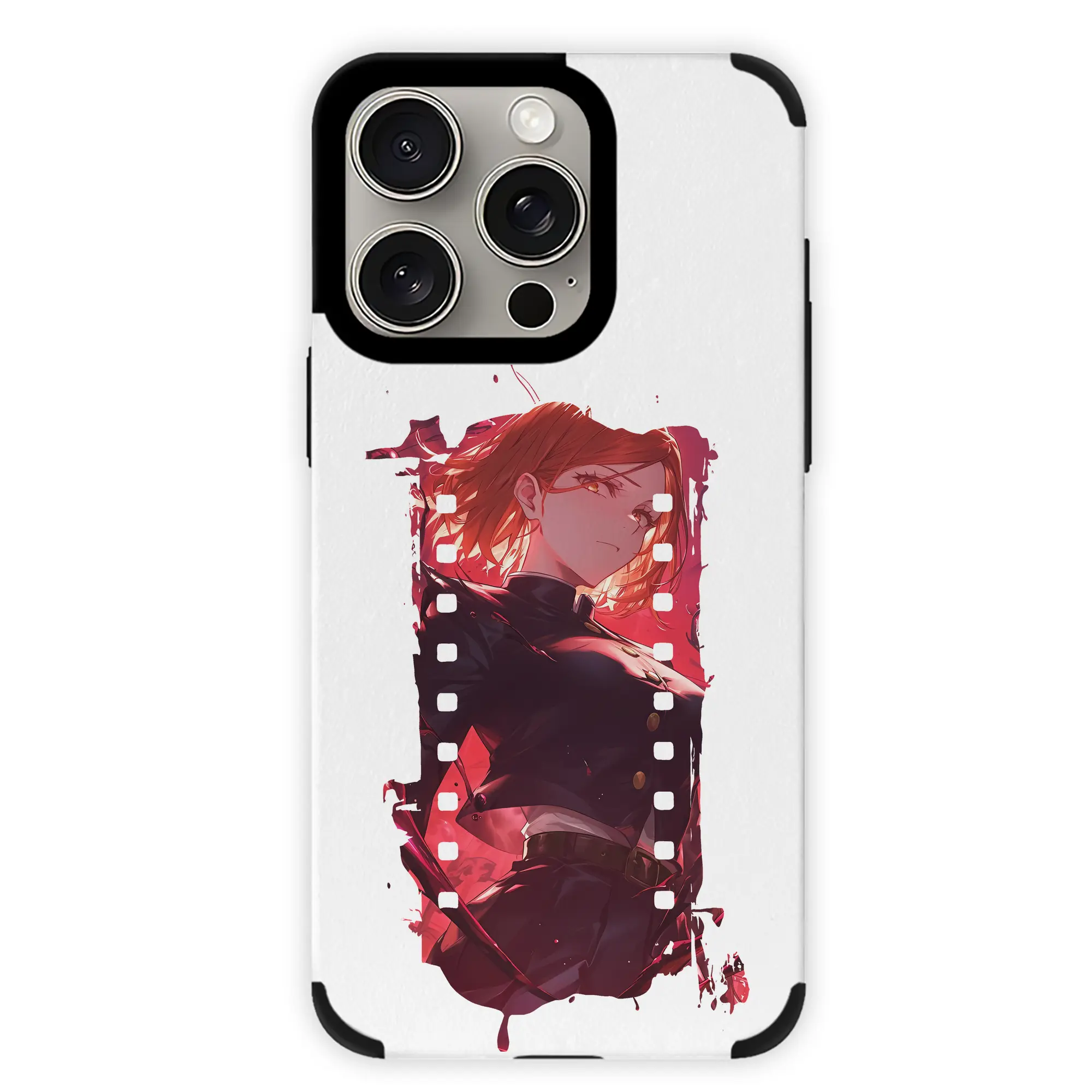 呪術廻戦 グッズ,釘崎 野薔薇 - IPhone15ProMax対応 ・ PUレザースマホケース ・ 耐衝撃 ・ 黄変防止 ・ 360度全面保護 ・ 柔らか手触り ・ 3D立体ボタン