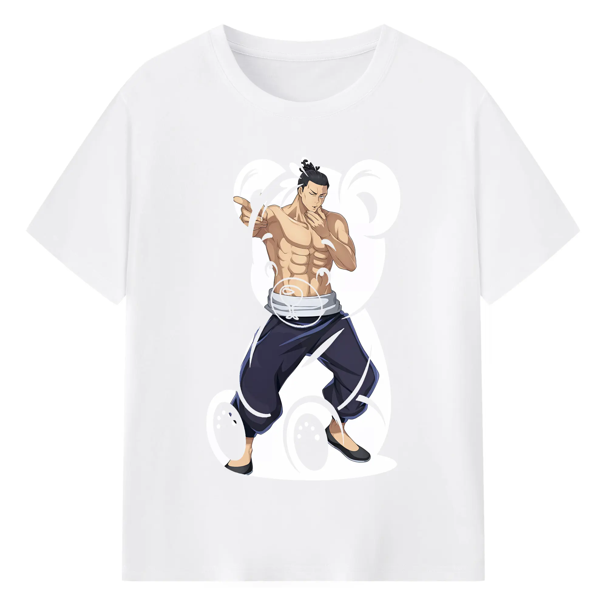 呪術廻戦 グッズ,東堂 葵 - 綿100％ 半袖Tシャツ ・ フロントプリント ・ 快適 通気性 ・ 日常使い 散歩 スポーツ用