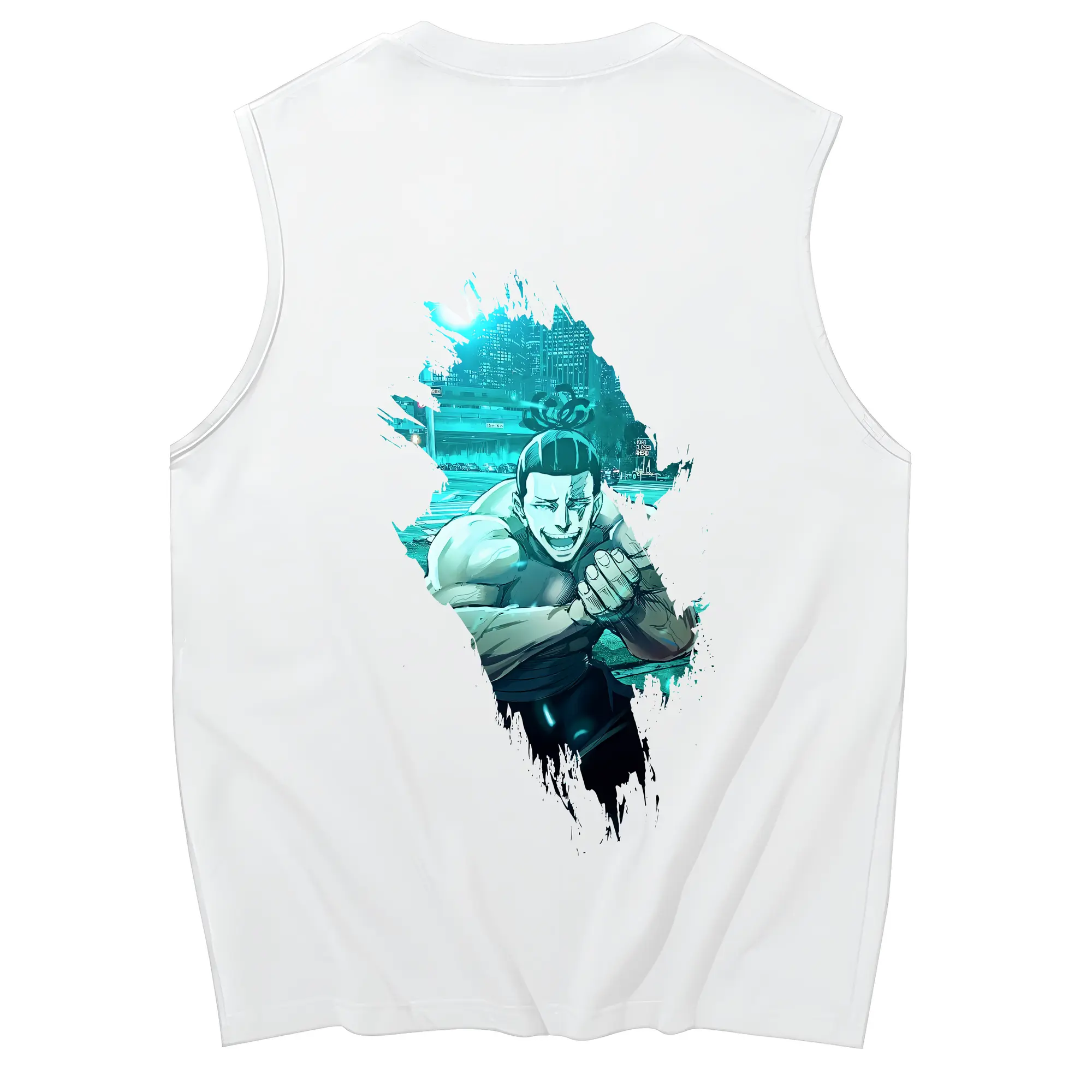 呪術廻戦 グッズ,東堂 葵 - コットン100％ タンクトップ ・ 背面プリント ・ タイトシルエット ・ 快適 通気性 ・ スポーツ カジュアル 散歩用