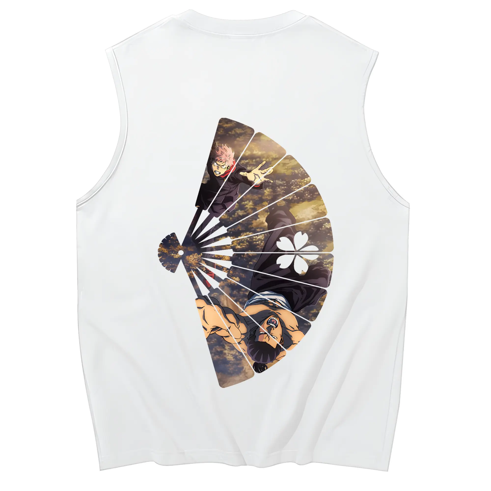 呪術廻戦 グッズ,東堂 葵 - コットン100％ タンクトップ ・ 背面プリント ・ タイトシルエット ・ 快適 通気性 ・ スポーツ カジュアル 散歩用