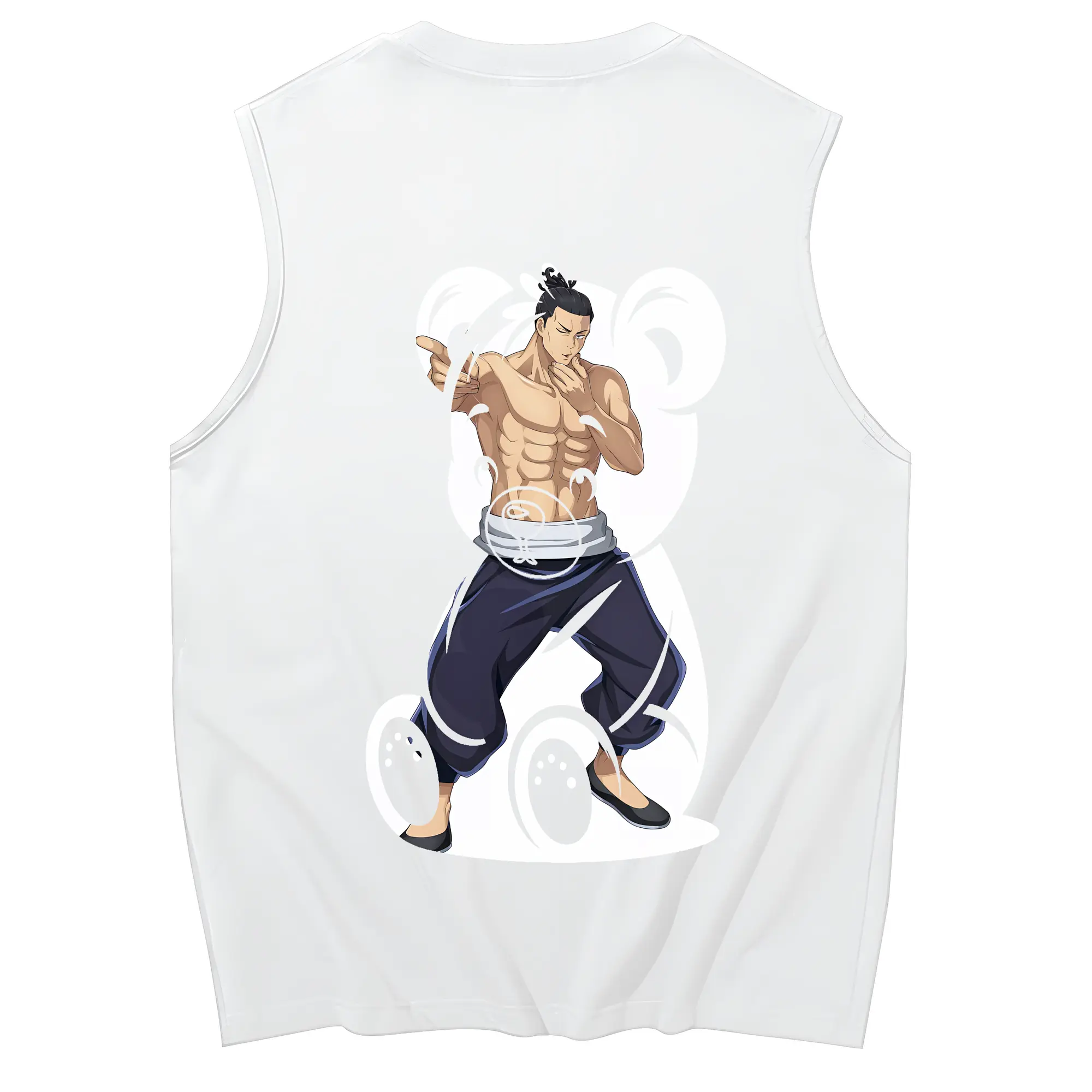 呪術廻戦 グッズ,東堂 葵 - コットン100％ タンクトップ ・ 背面プリント ・ タイトシルエット ・ 快適 通気性 ・ スポーツ カジュアル 散歩用