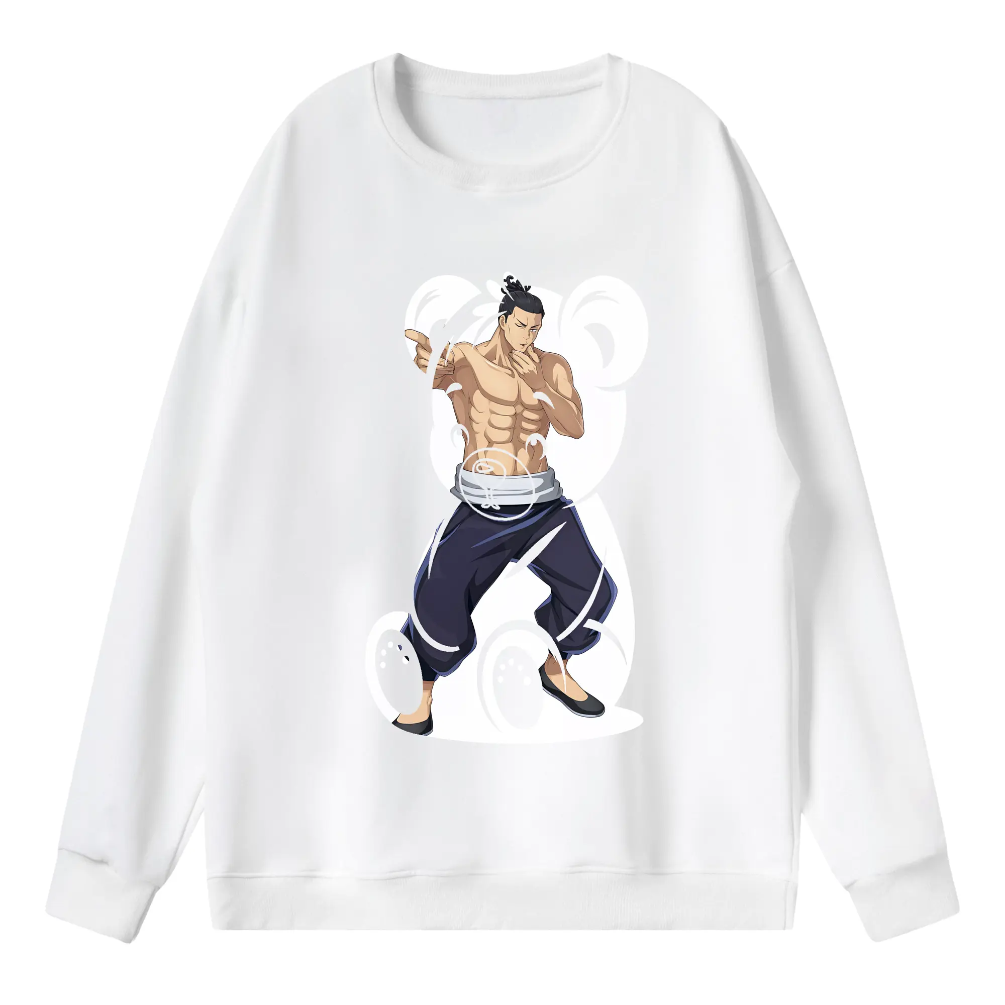 呪術廻戦 グッズ,東堂 葵 - 薄手 クルーネック スウェット 裏毛260g · ポリエステル 春秋向け カジュアル 男女兼用 · トレーナー デイリー スポーツ 散歩に最適