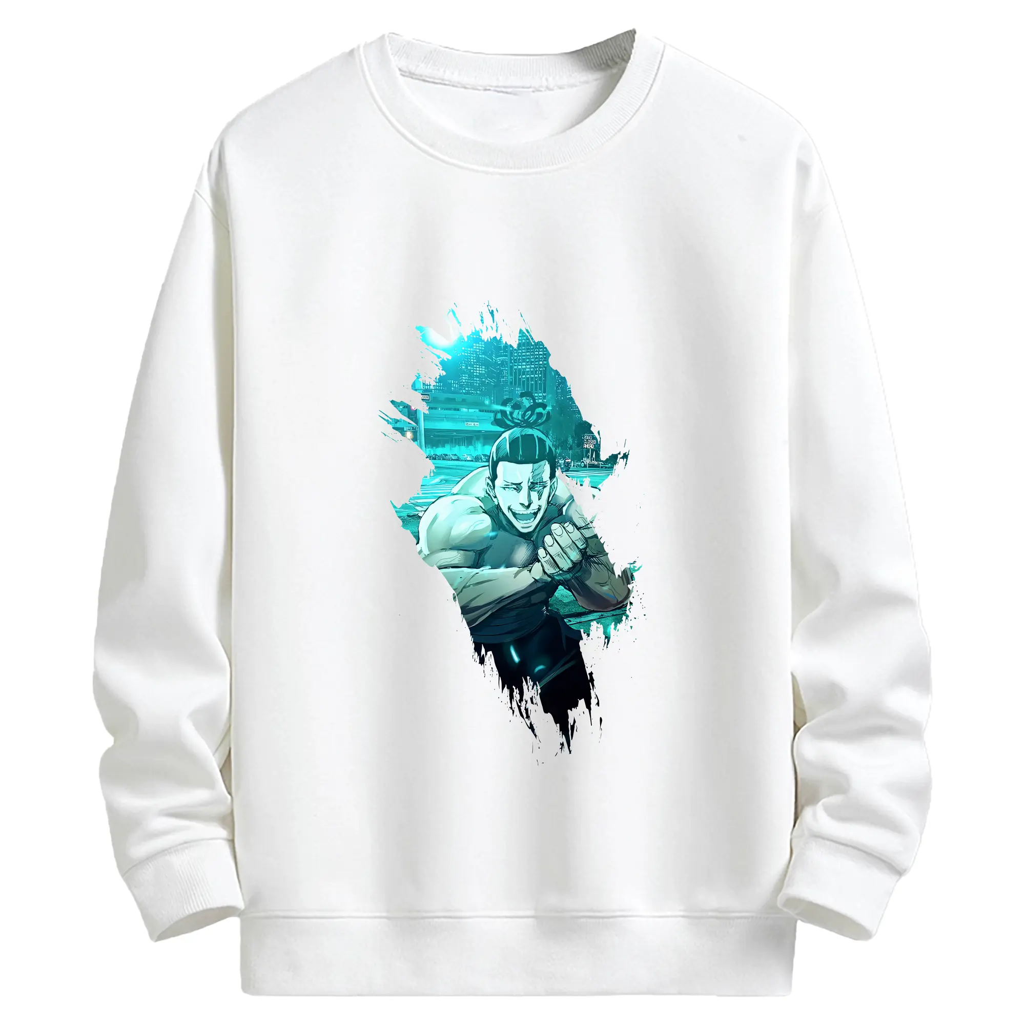 呪術廻戦 グッズ,東堂 葵 - キッズ クルーネックスウェットシャツ ・ フロントプリント ・ 綿80％ ポリエステル20％ ・ 快適 通学 スポーツ 日常使い お散歩用