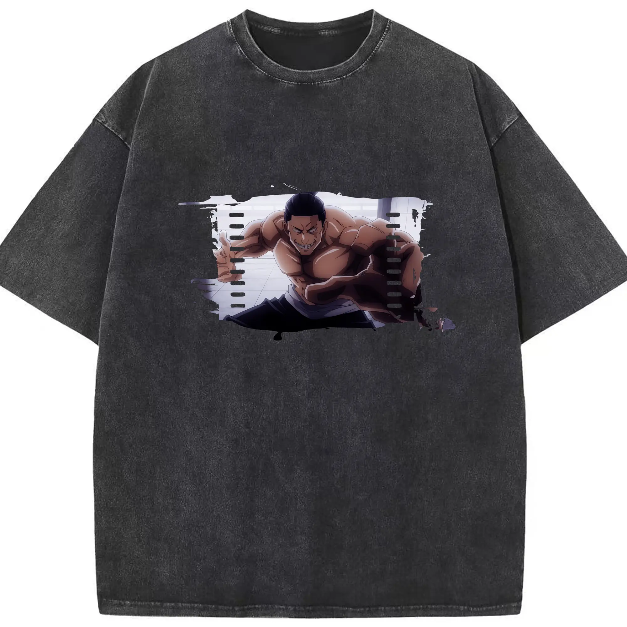 呪術廻戦 グッズ,東堂 葵 - 綿100％ ヴィンテージ風 半袖Tシャツ ・ フロントプリント ・ 柔らか肌触り ・ 通気性 快適 ・ スポーツ カジュアル 外出用