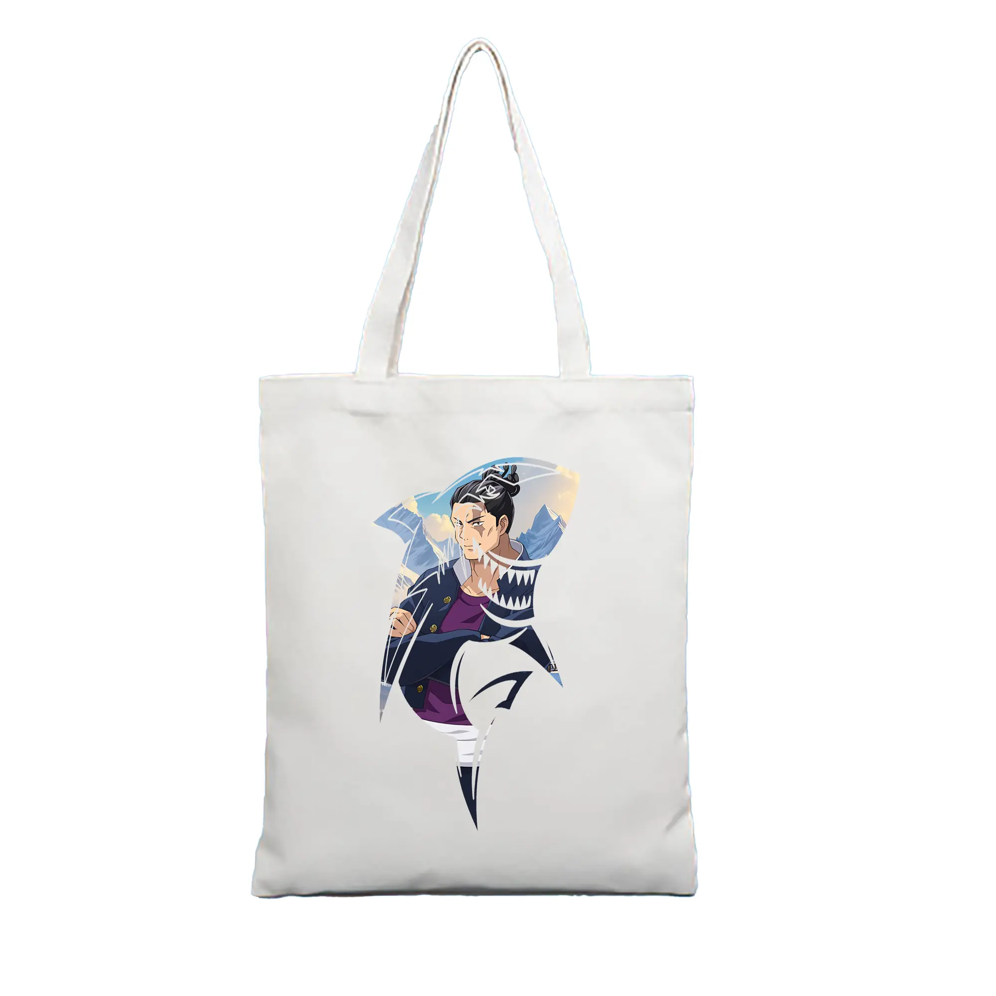 呪術廻戦 グッズ,東堂 葵 - 縦型キャンバス手提げバッグ（トートバッグ） ・ キャンバス素材 ・ ショッピング用 ・ 軽量 丈夫 お手入れ簡単