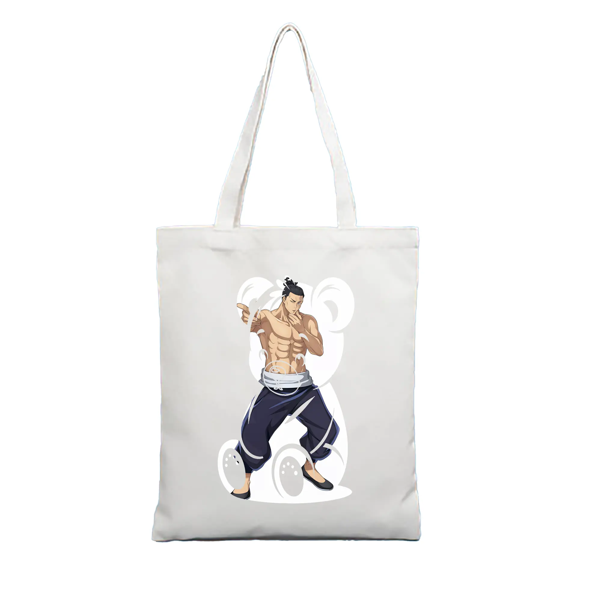 呪術廻戦 グッズ,東堂 葵 - 縦型キャンバス手提げバッグ（トートバッグ） ・ キャンバス素材 ・ ショッピング用 ・ 軽量 丈夫 お手入れ簡単