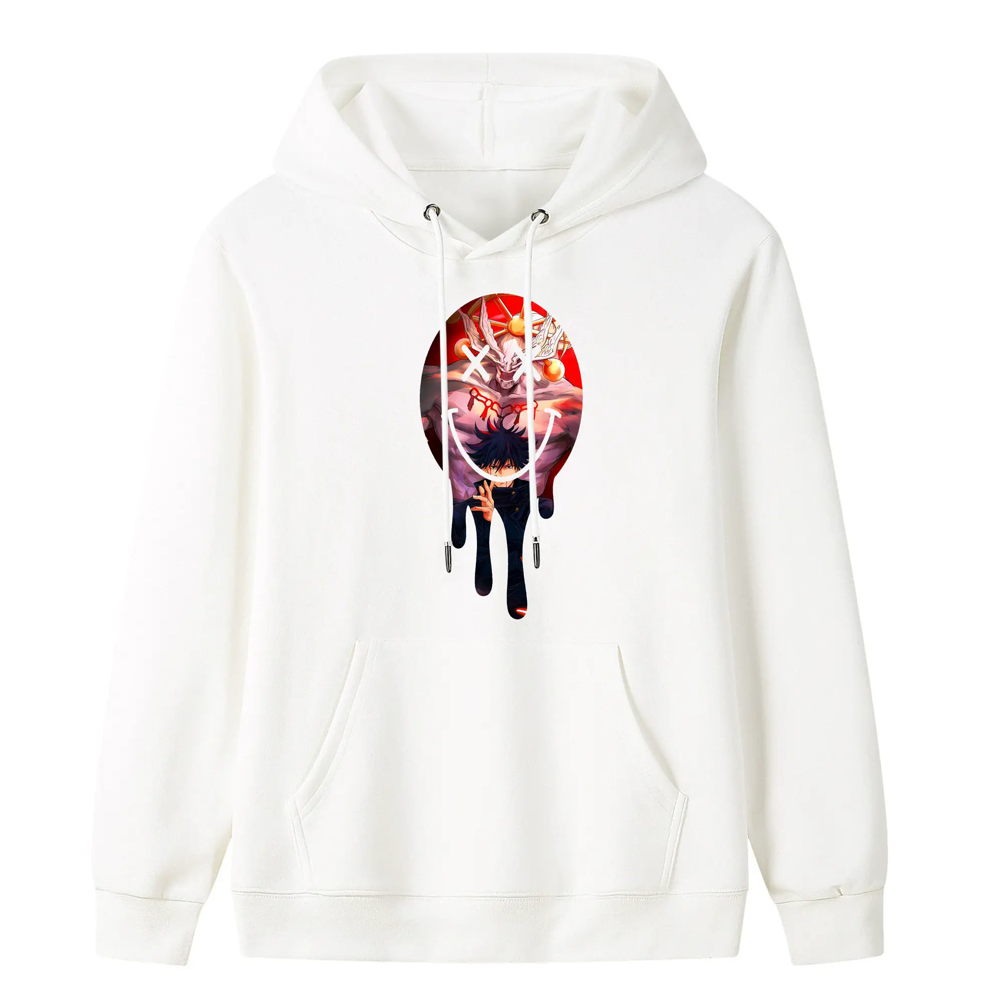 呪術廻戦 グッズ,伏黒 恵 - キッズ フード付きパーカー ・ フロントプリント ・ ポリエステル100％ ・ 快適 通学 スポーツ 日常使い お散歩用