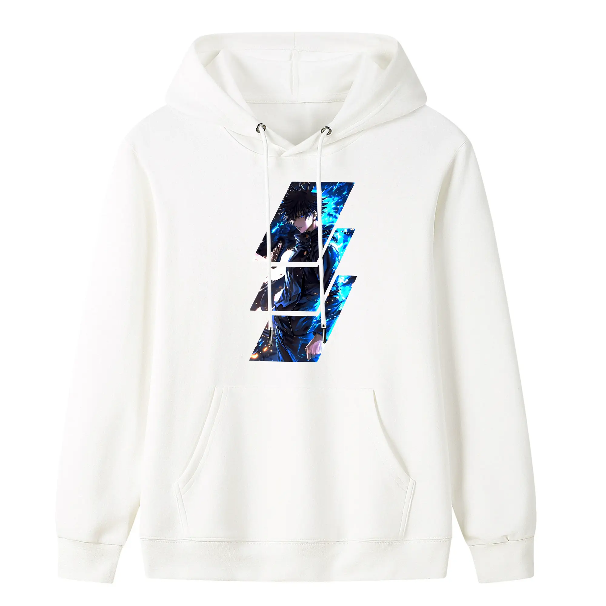 呪術廻戦 グッズ,伏黒 恵 - キッズ フード付きパーカー ・ フロントプリント ・ ポリエステル100％ ・ 快適 通学 スポーツ 日常使い お散歩用