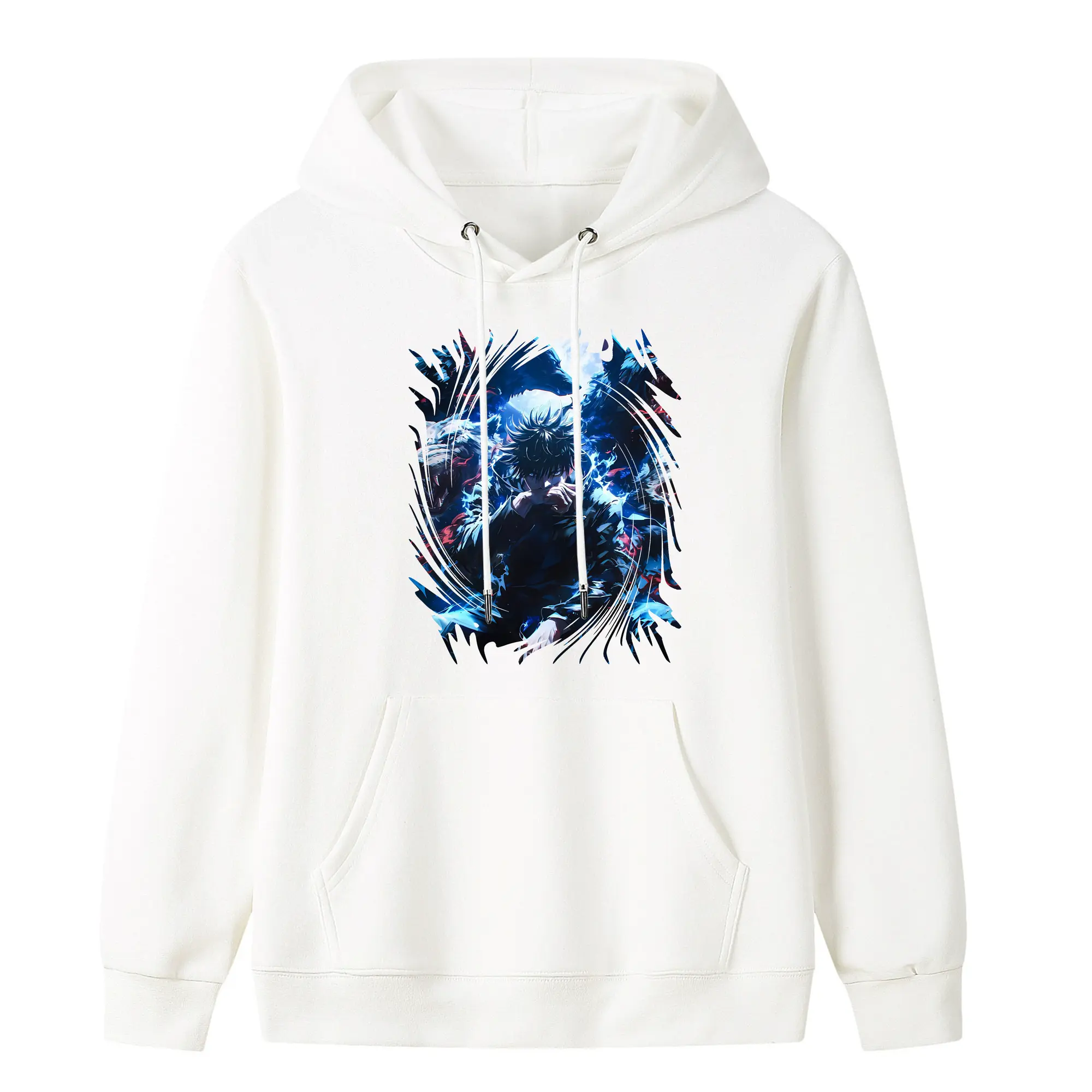 呪術廻戦 グッズ,伏黒 恵 - キッズ フード付きパーカー ・ フロントプリント ・ ポリエステル100％ ・ 快適 通学 スポーツ 日常使い お散歩用