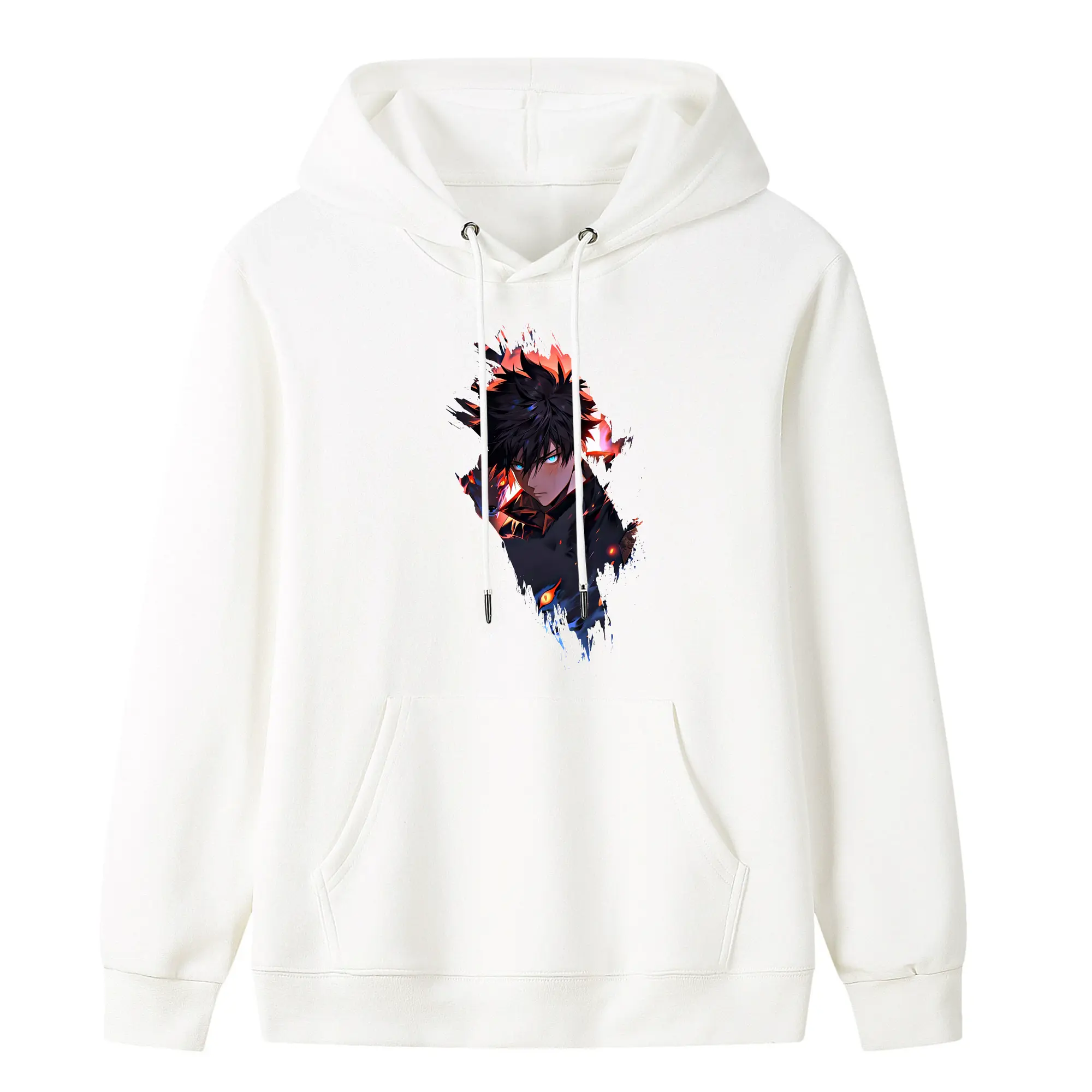 呪術廻戦 グッズ,伏黒 恵 - キッズ フード付きパーカー ・ フロントプリント ・ ポリエステル100％ ・ 快適 通学 スポーツ 日常使い お散歩用