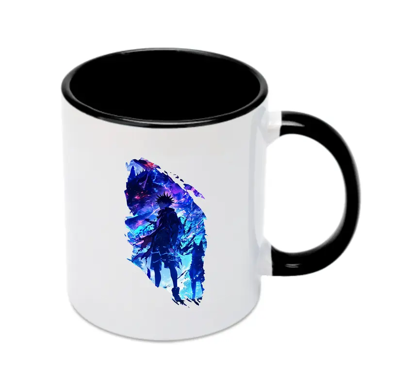 呪術廻戦 グッズ,伏黒 恵 - カラフルマグカップ ・ 陶器 ・ 熱転写プリント ・ 鮮やかデザイン ・ 耐久性 高品質 ・ コーヒー お茶 ギフト用