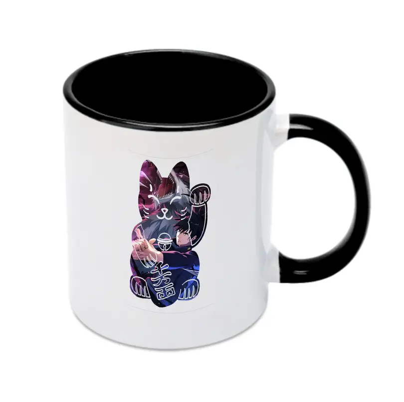 呪術廻戦 グッズ,伏黒 恵 - カラフルマグカップ ・ 陶器 ・ 熱転写プリント ・ 鮮やかデザイン ・ 耐久性 高品質 ・ コーヒー お茶 ギフト用