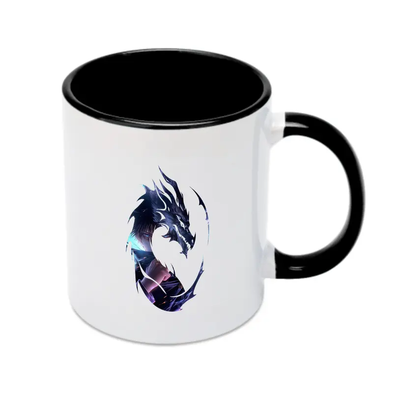 呪術廻戦 グッズ,伏黒 恵 - カラフルマグカップ ・ 陶器 ・ 熱転写プリント ・ 鮮やかデザイン ・ 耐久性 高品質 ・ コーヒー お茶 ギフト用